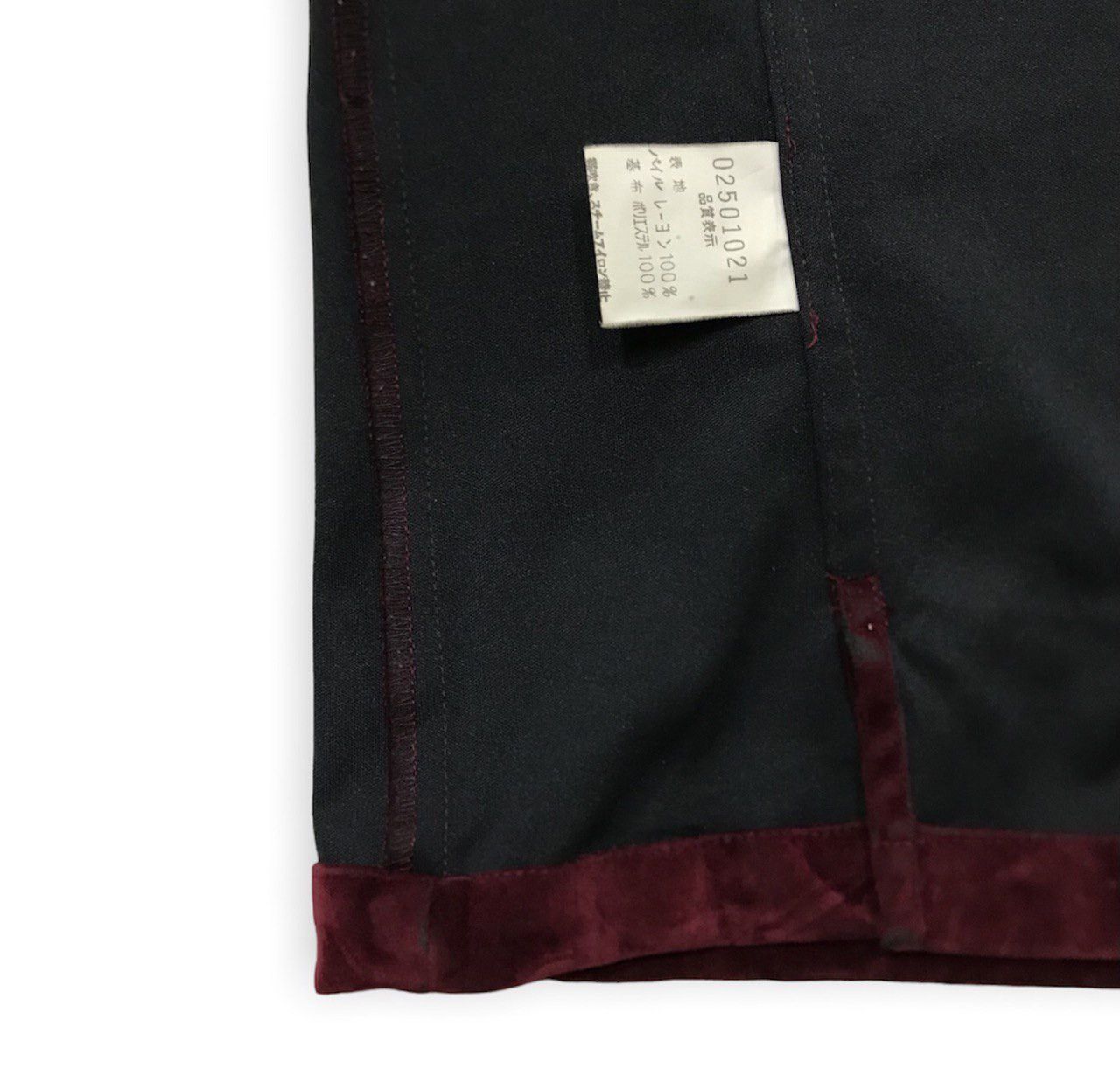 5351 POUR LES HOMMES Burgundy Velvet Shirt Size US M / EU 48-50 / 2 - 8 Thumbnail