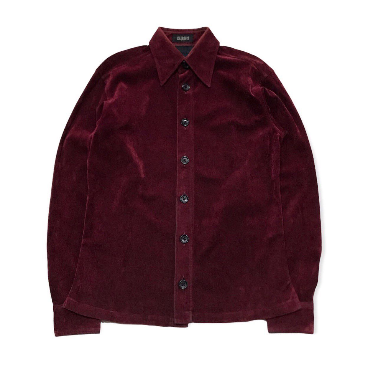 Burgundy Velvet Shirt