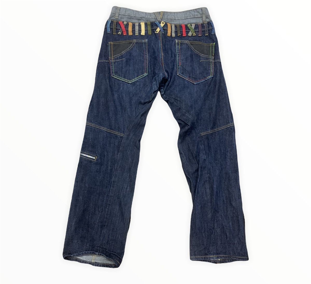Designer × Japanese Brand × Seditionaries BREATH MINT Glen Plaid Double Waist Multipocket Denim Jeans Size US 33 - 2 Thumbnail