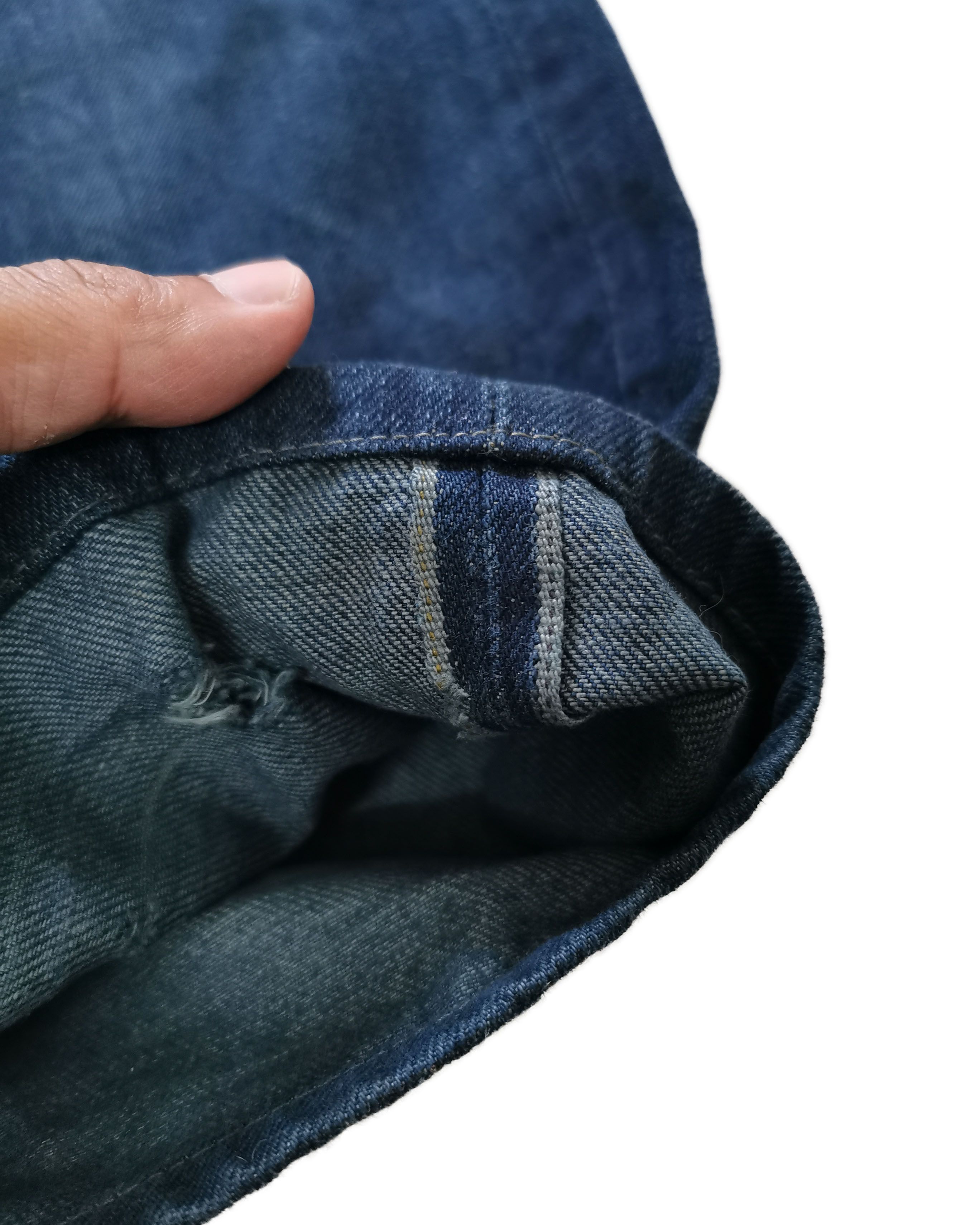 Evisu × Japanese Brand Vintage Evis Distressed Denim Re-dye Selvedge Jeans Size US 30 / EU 46 - 4 Thumbnail