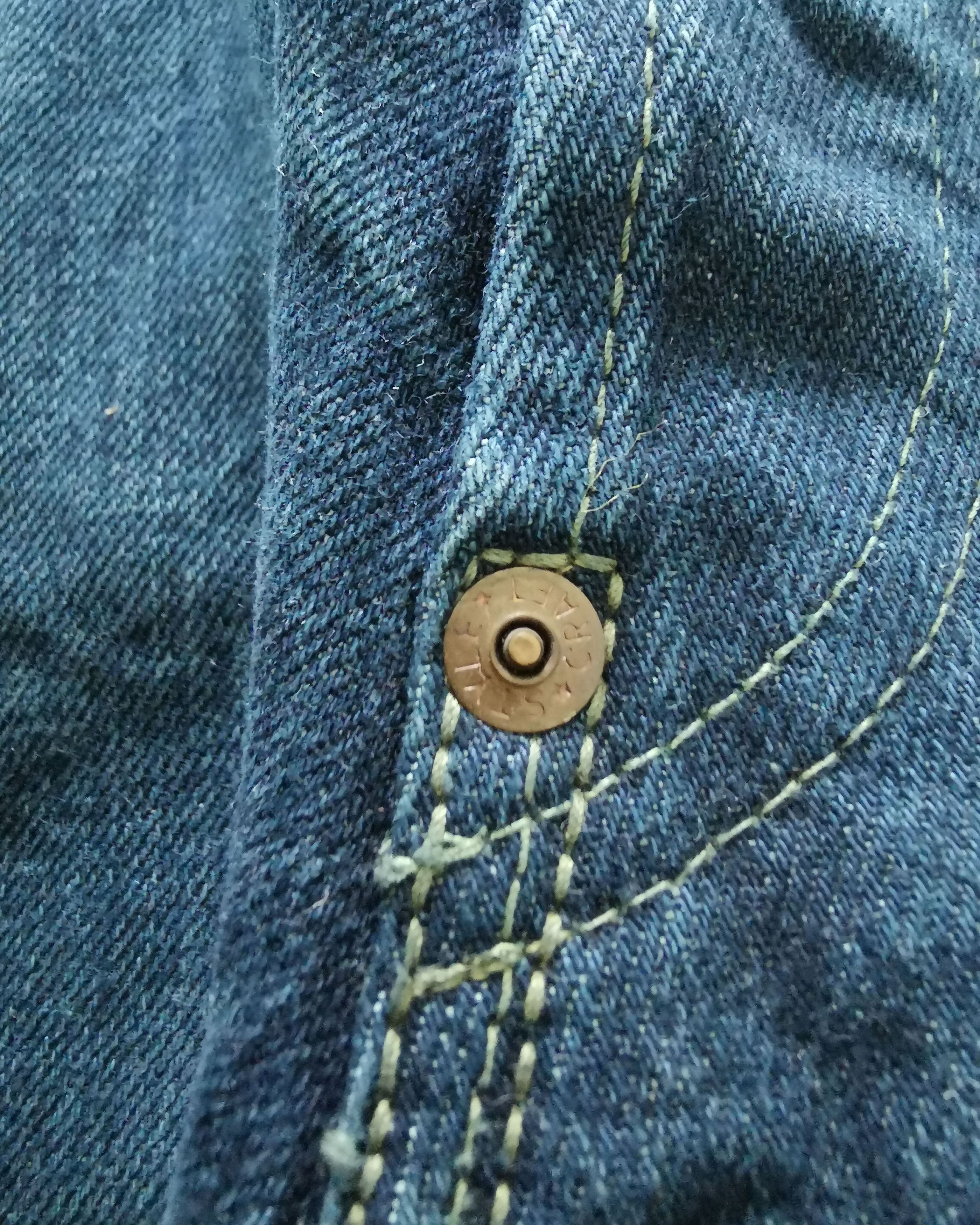 Evisu × Japanese Brand Vintage Evis Distressed Denim Re-dye Selvedge Jeans Size US 30 / EU 46 - 7 Thumbnail