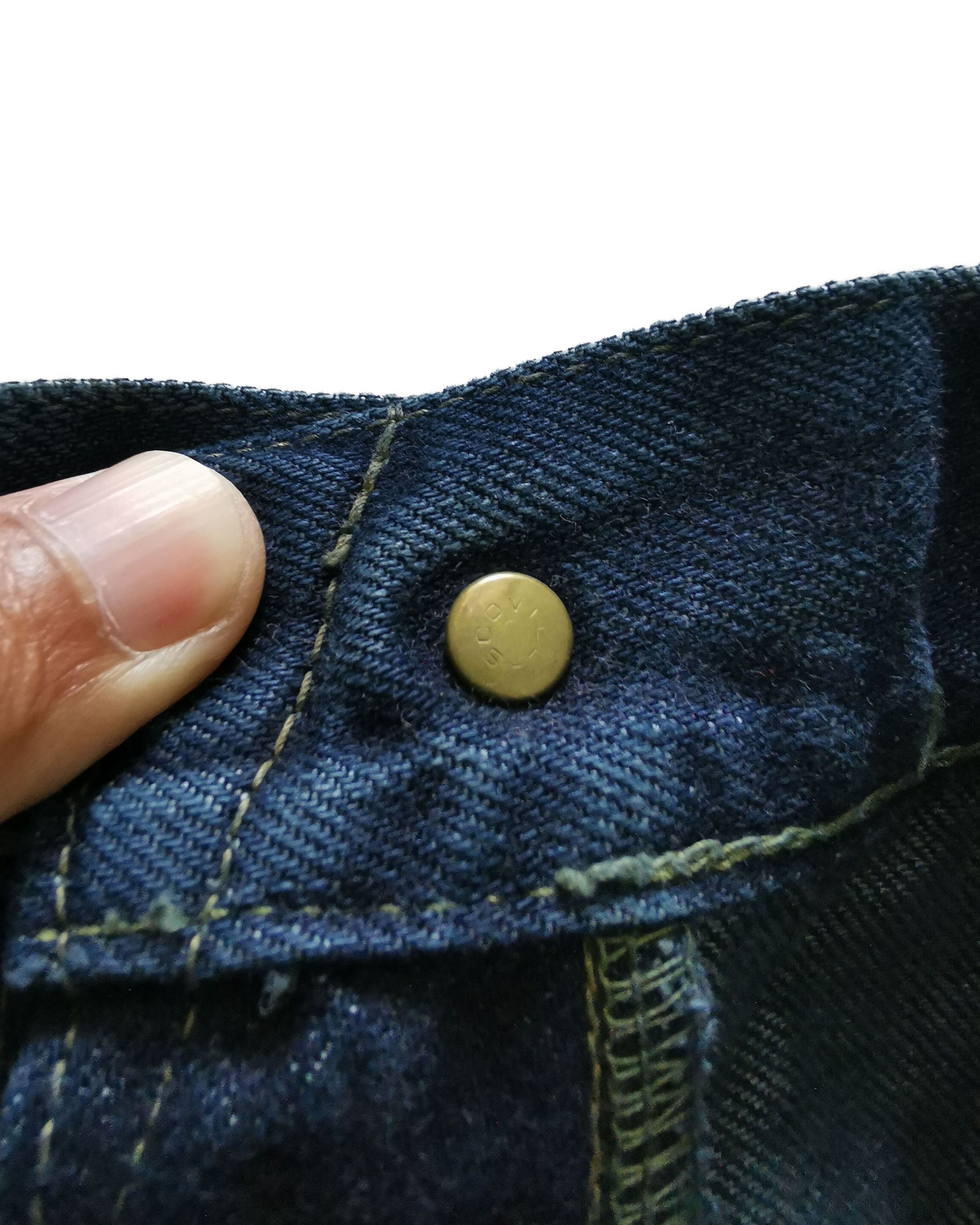 Evisu × Japanese Brand Vintage Evis Distressed Denim Re-dye Selvedge Jeans Size US 30 / EU 46 - 10 Thumbnail