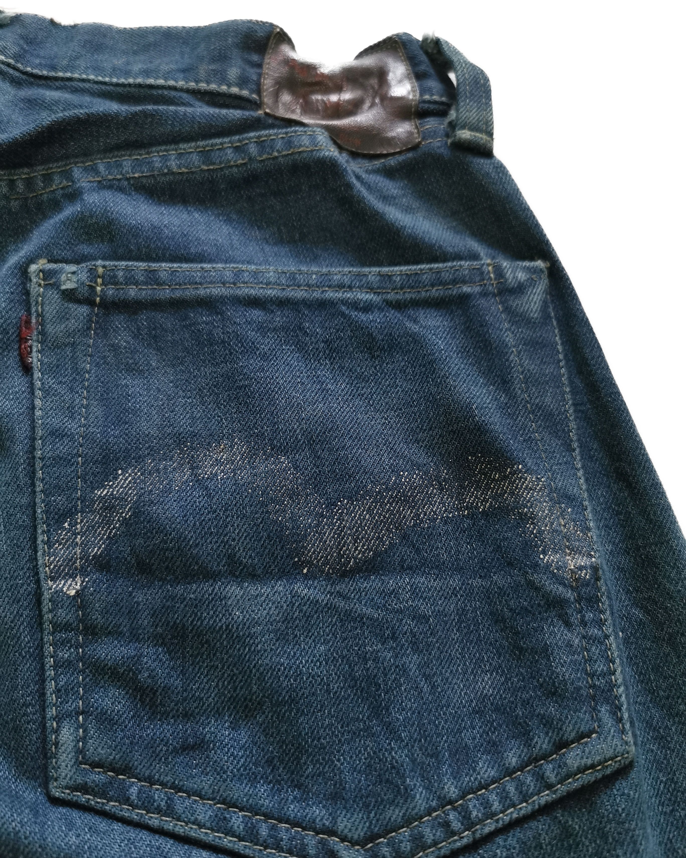Evisu × Japanese Brand Vintage Evis Distressed Denim Re-dye Selvedge Jeans Size US 30 / EU 46 - 3 Thumbnail