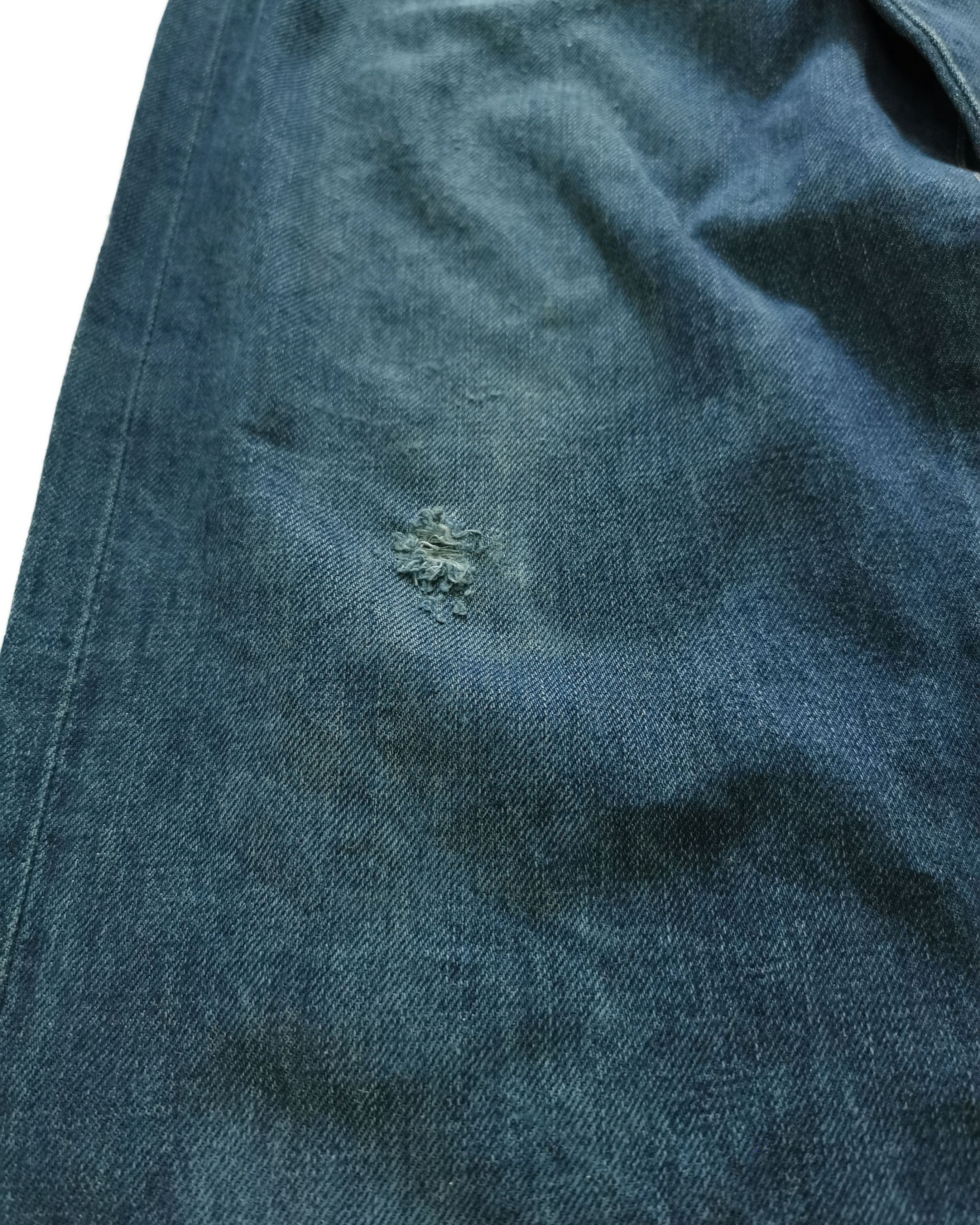 Evisu × Japanese Brand Vintage Evis Distressed Denim Re-dye Selvedge Jeans Size US 30 / EU 46 - 12 Thumbnail