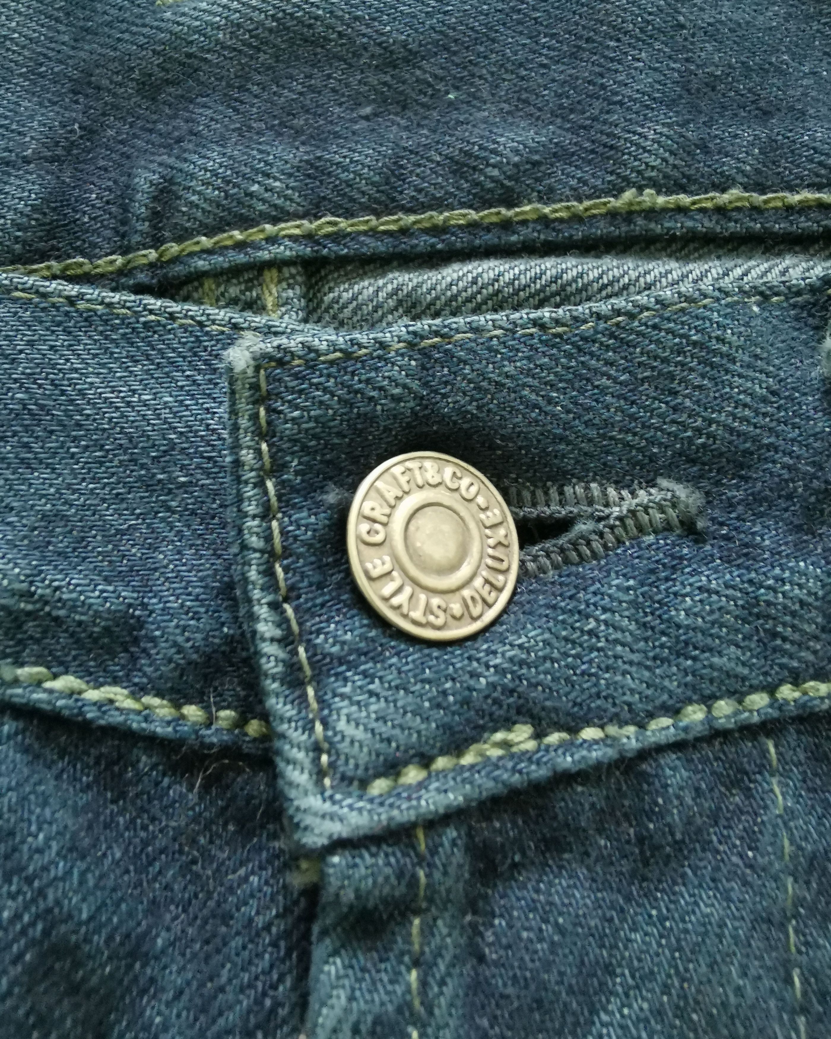 Evisu × Japanese Brand Vintage Evis Distressed Denim Re-dye Selvedge Jeans Size US 30 / EU 46 - 6 Thumbnail