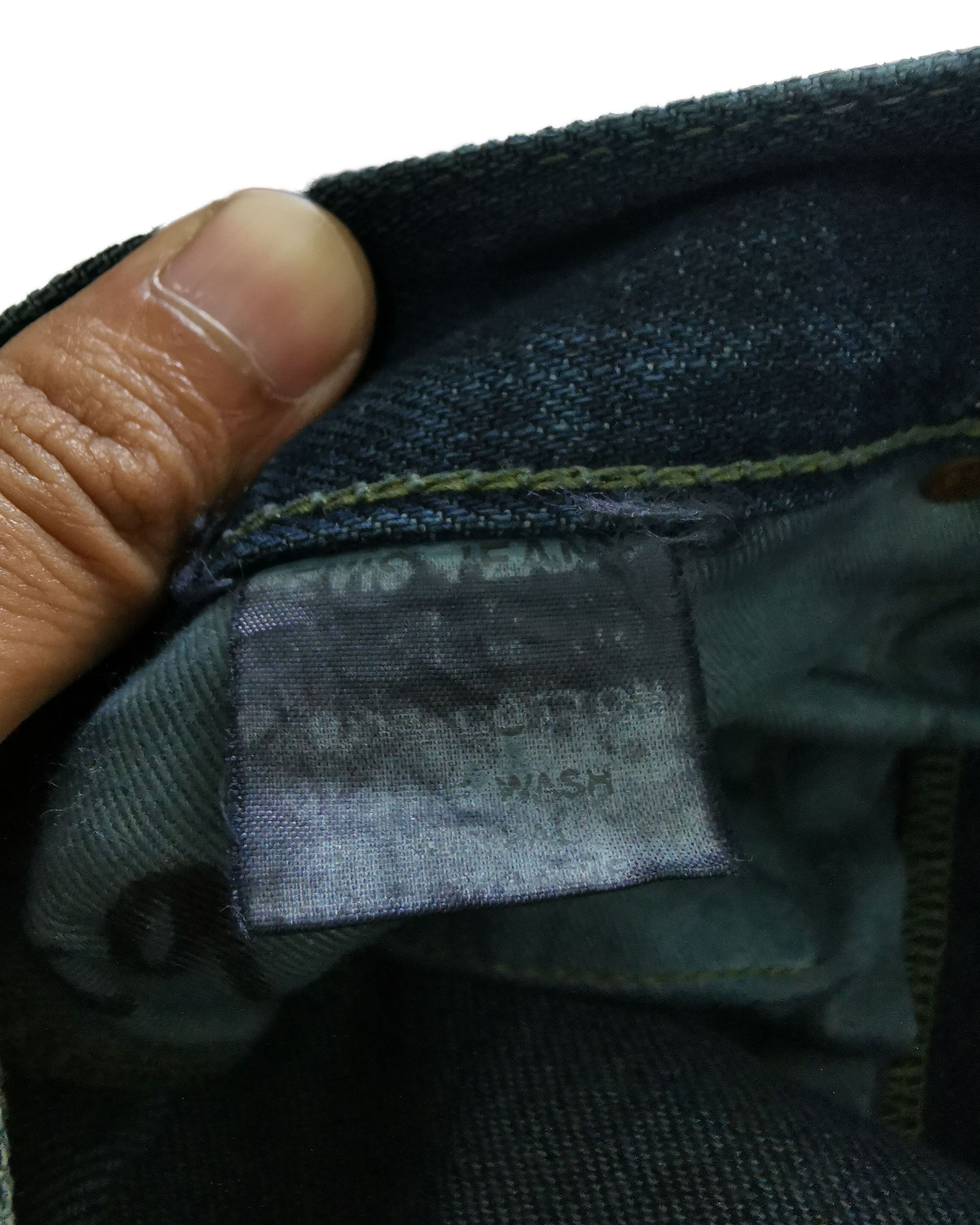 Evisu × Japanese Brand Vintage Evis Distressed Denim Re-dye Selvedge Jeans Size US 30 / EU 46 - 11 Thumbnail