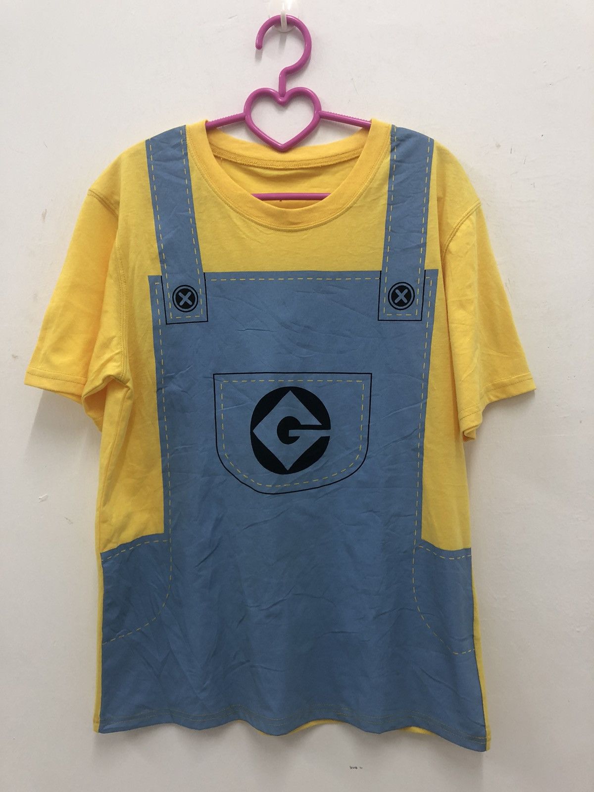 image of Cartoon Network x Vintage Despicable Me Minion By Sega Shirt in Yellow, Men's (Size Medium)