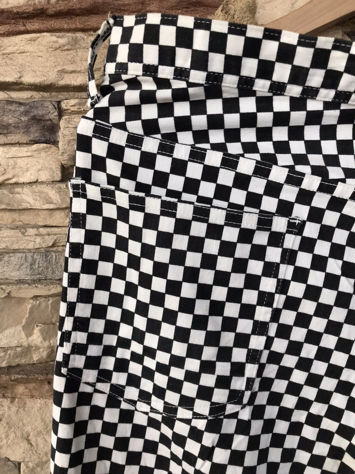 Vintage Browny Checkered Design Pants skategang vans Size US 32 / EU 48 - 10 Thumbnail