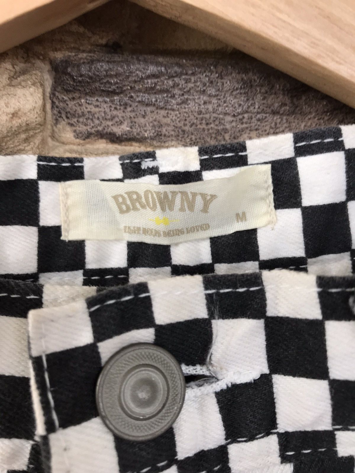 Vintage Browny Checkered Design Pants skategang vans Size US 32 / EU 48 - 6 Thumbnail