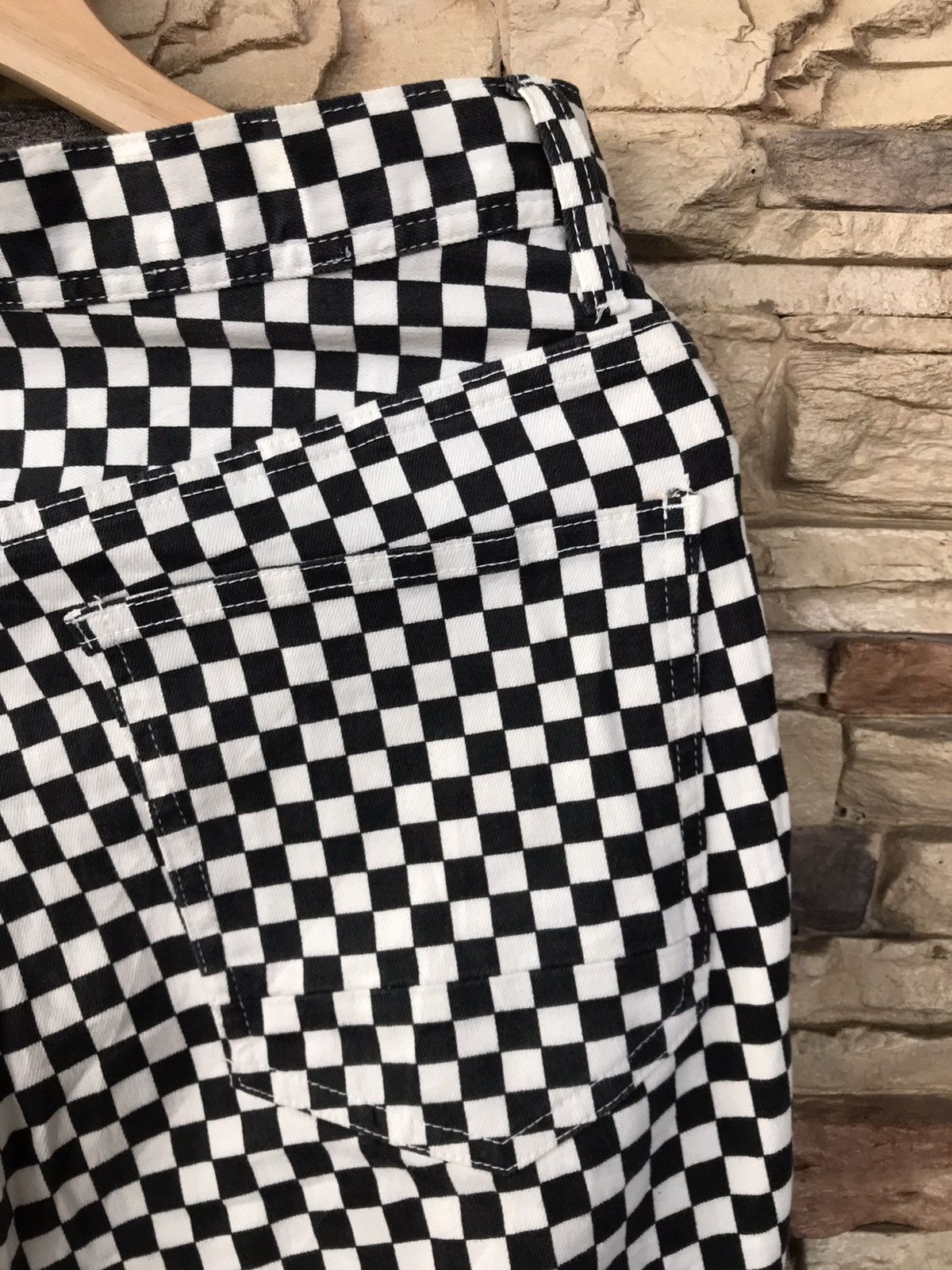 Vintage Browny Checkered Design Pants skategang vans Size US 32 / EU 48 - 9 Thumbnail