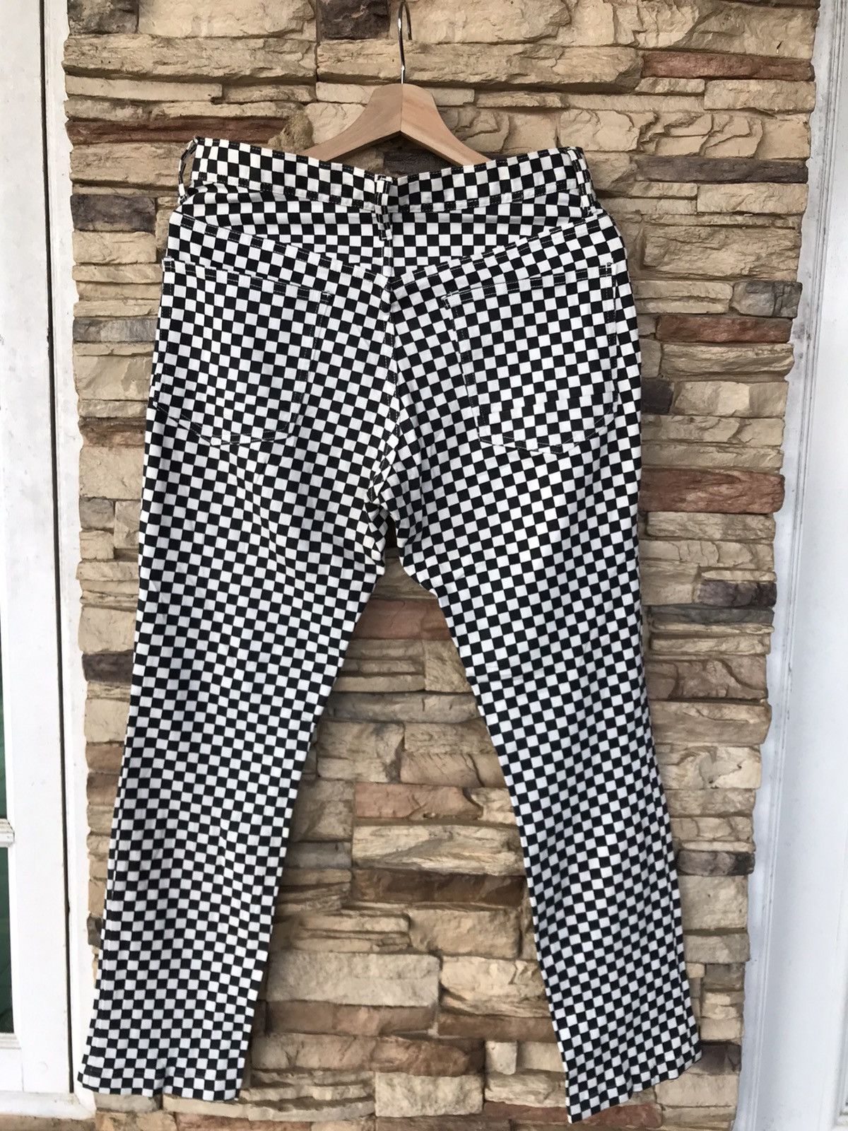 Vintage Browny Checkered Design Pants skategang vans Size US 32 / EU 48 - 2 Thumbnail