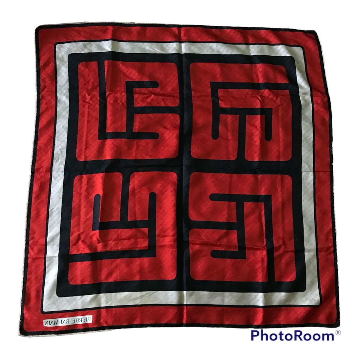 Pierre Balmain Pierre Balmain Monogram Silk Scarf Size ONE SIZE - 3 Thumbnail