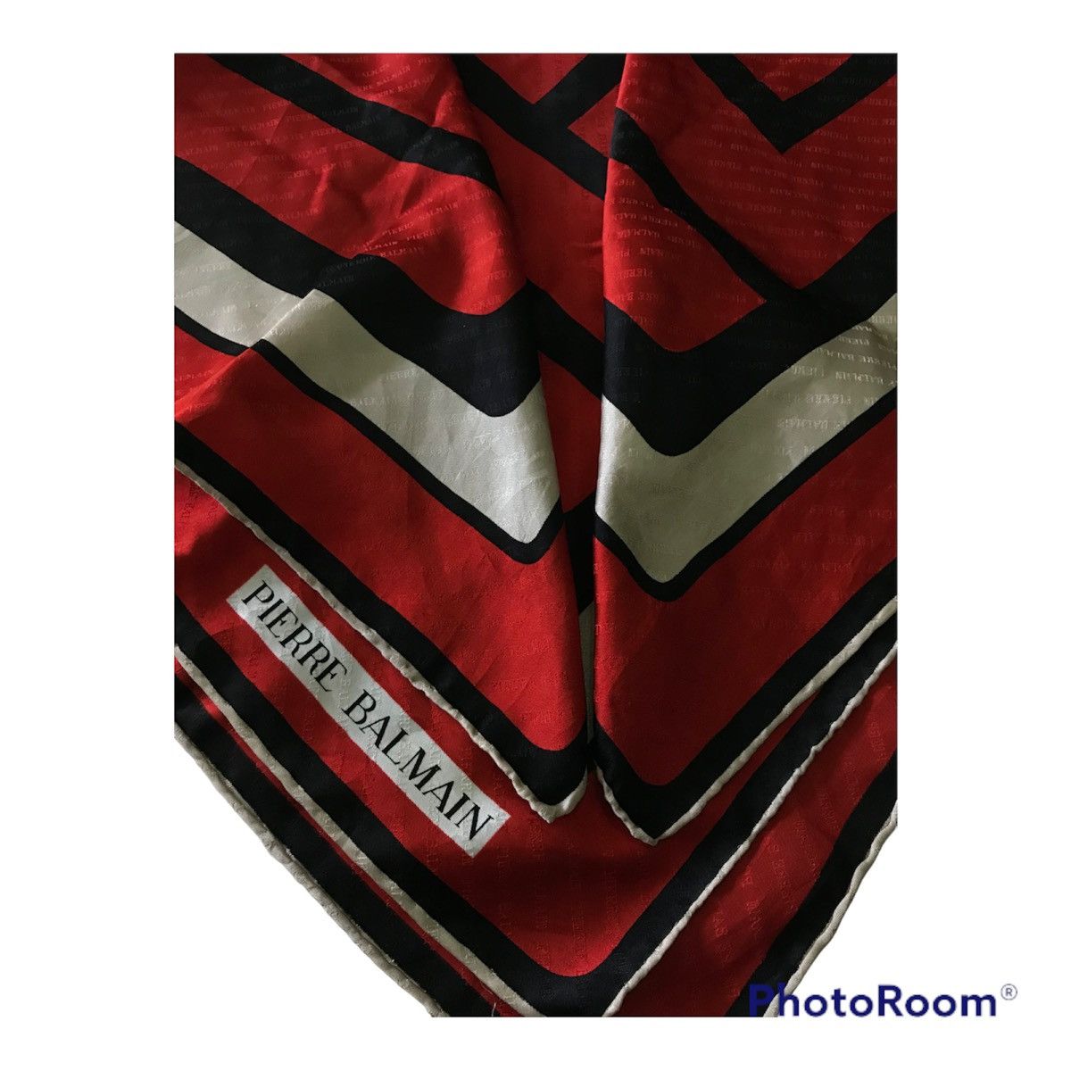 Pierre Balmain Pierre Balmain Monogram Silk Scarf Size ONE SIZE - 5 Thumbnail