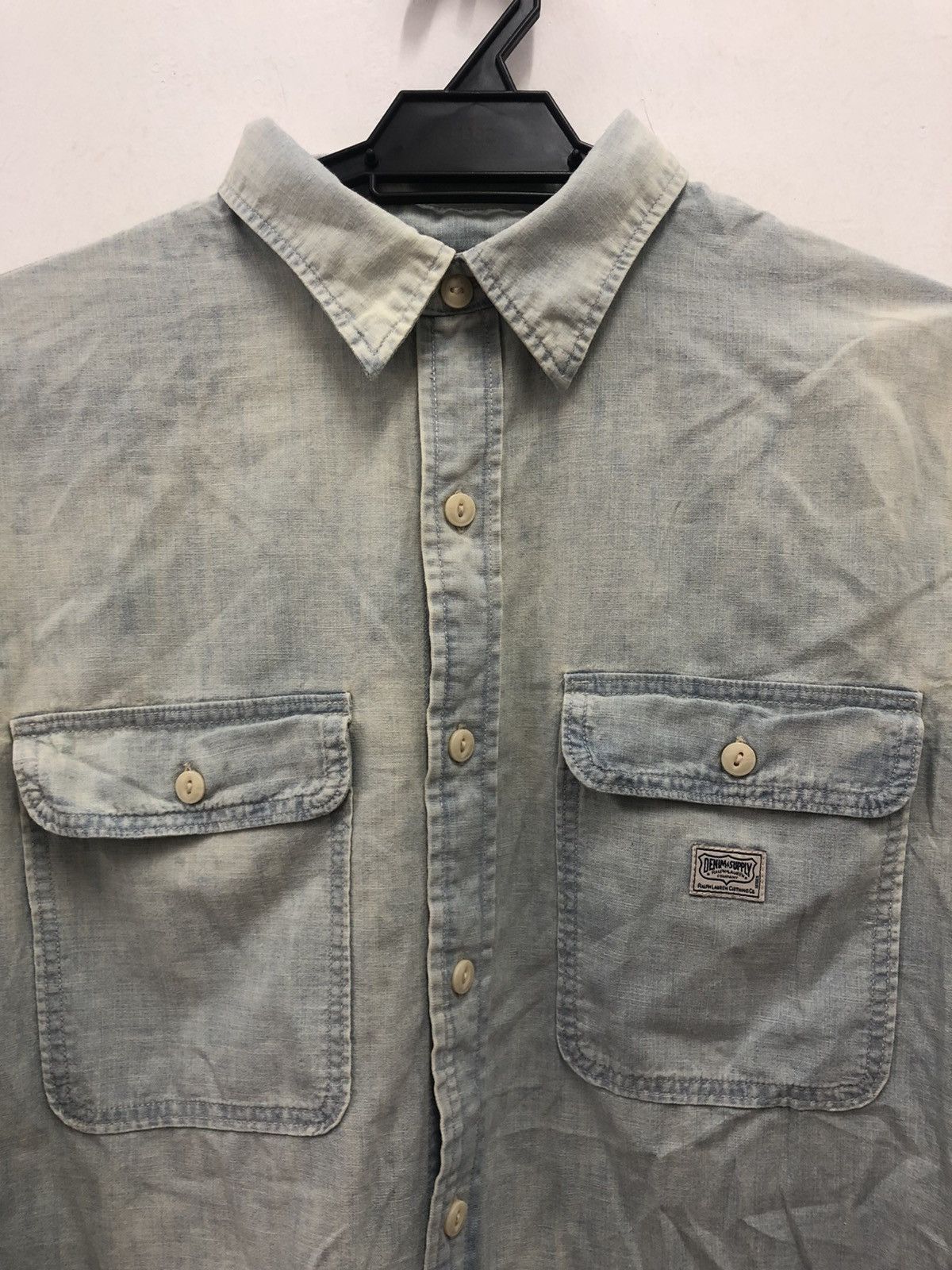 Denim & Supply Ralph Lauren Rare DENIM & SUPPLY RALPH LAUREN Distressed Button Up Shirt Size US M / EU 48-50 / 2 - 4 Thumbnail