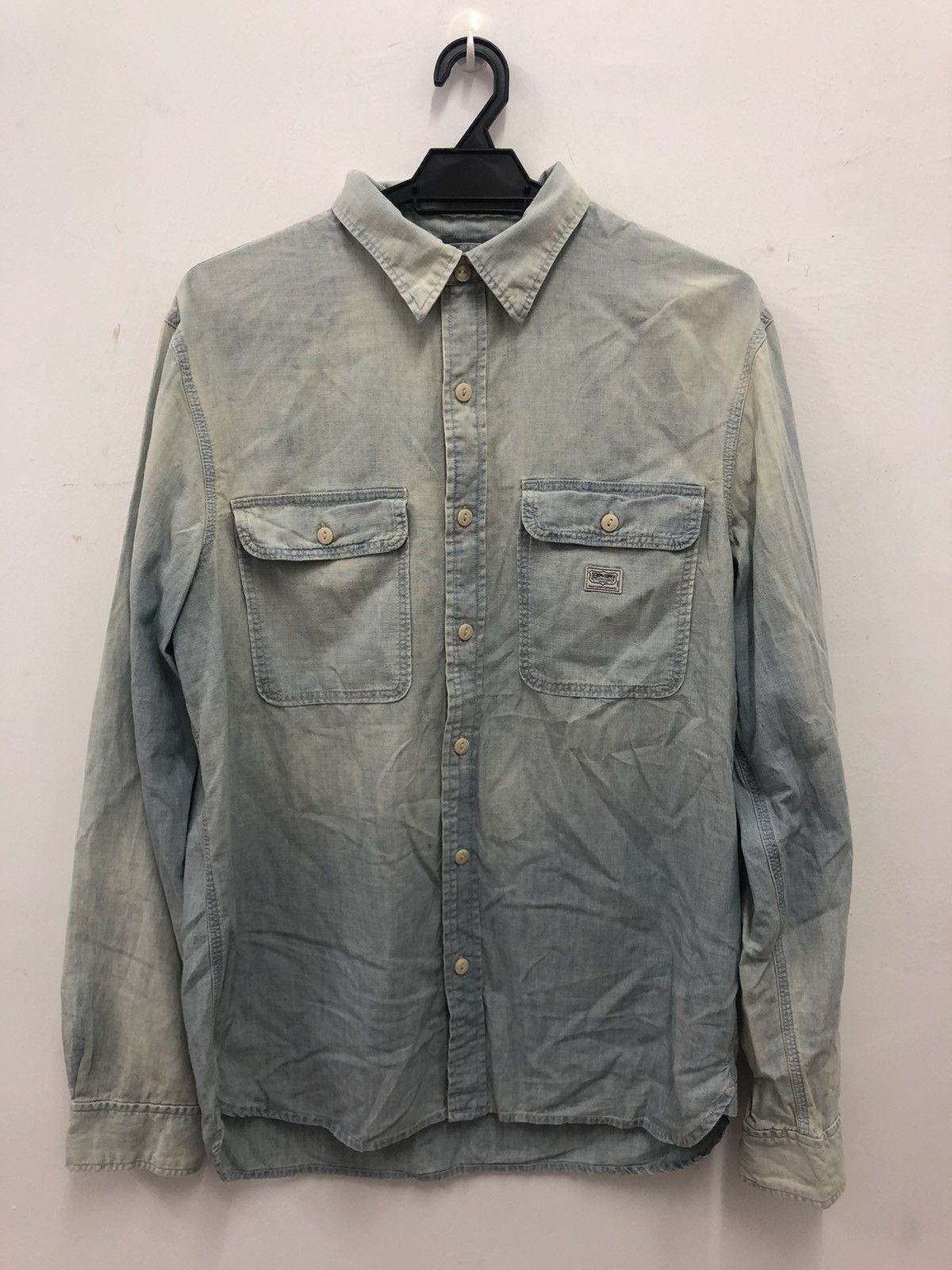 Denim & Supply Ralph Lauren Rare DENIM & SUPPLY RALPH LAUREN Distressed Button Up Shirt Size US M / EU 48-50 / 2 - 3 Thumbnail