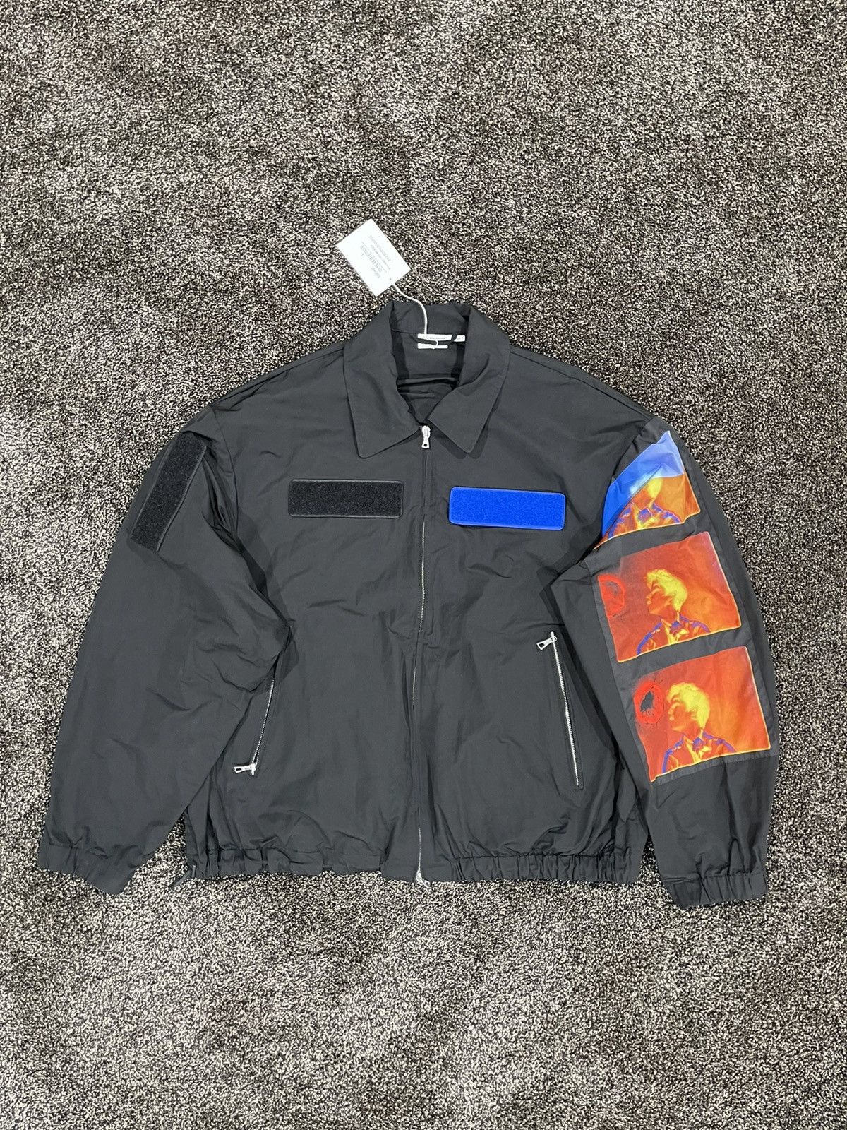 Dries Van Noten Dries Van Noten Black Len Lye Edition Velcro Patch Jacket Size US L / EU 52-54 / 3 - 7 Thumbnail