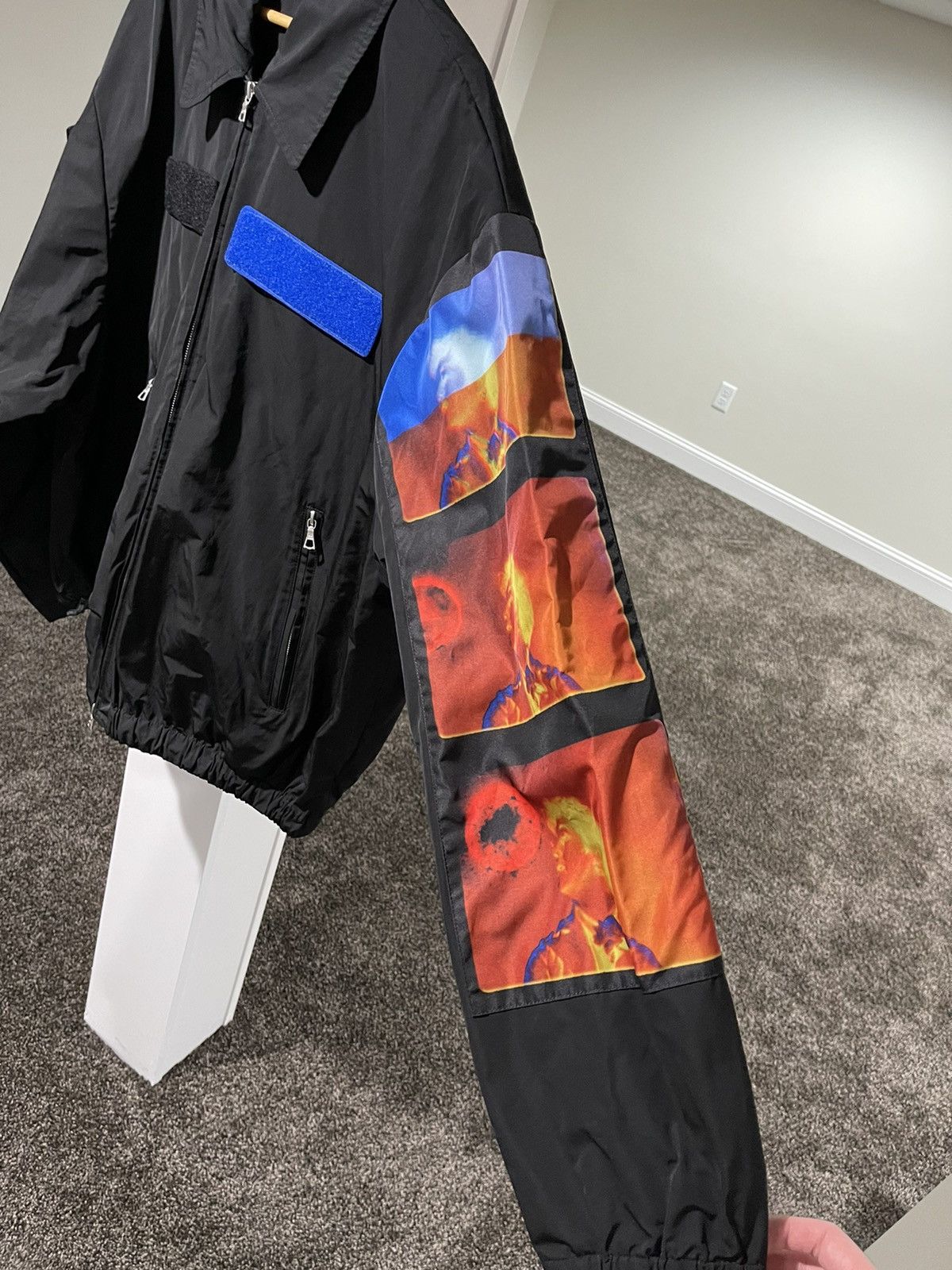 Dries Van Noten Dries Van Noten Black Len Lye Edition Velcro Patch Jacket Size US L / EU 52-54 / 3 - 5 Thumbnail