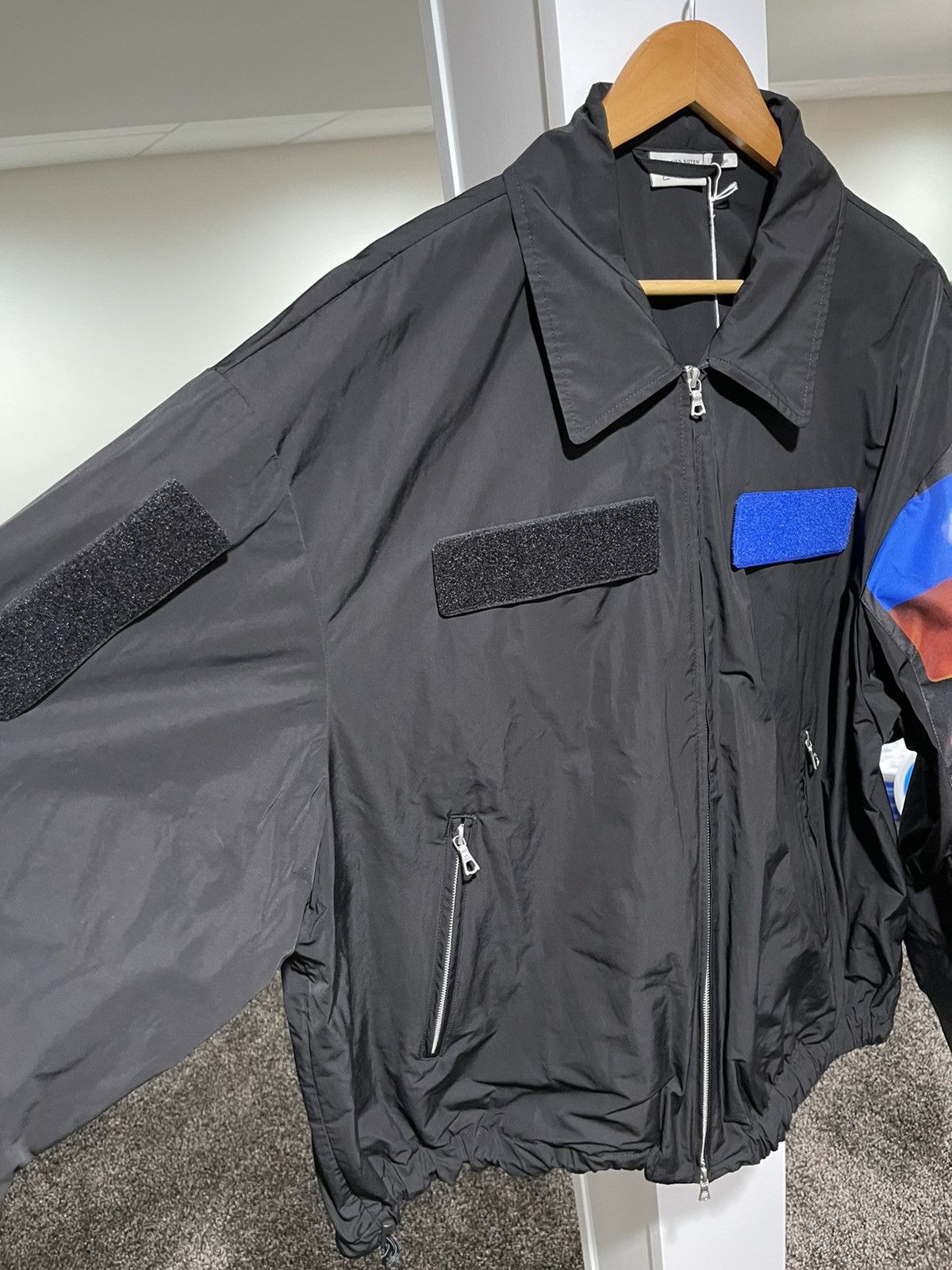 Dries Van Noten Dries Van Noten Black Len Lye Edition Velcro Patch Jacket Size US L / EU 52-54 / 3 - 6 Thumbnail