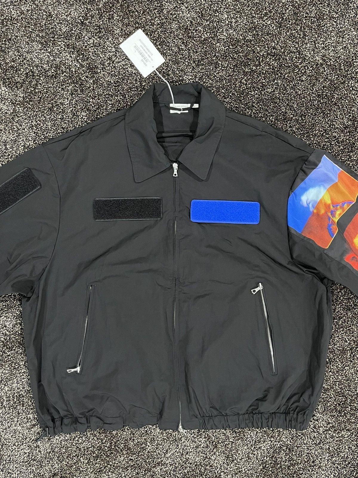 Dries Van Noten Dries Van Noten Black Len Lye Edition Velcro Patch Jacket Size US L / EU 52-54 / 3 - 9 Thumbnail