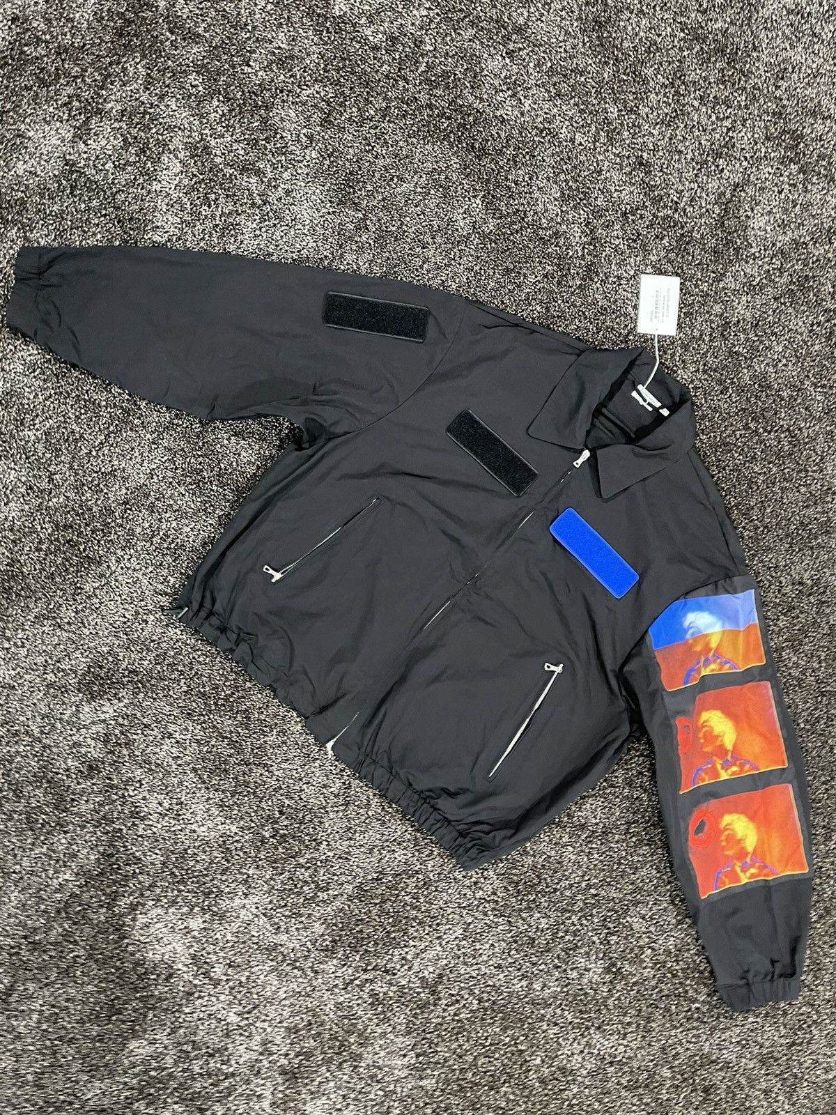 Dries Van Noten Dries Van Noten Black Len Lye Edition Velcro Patch Jacket Size US L / EU 52-54 / 3 - 10 Thumbnail