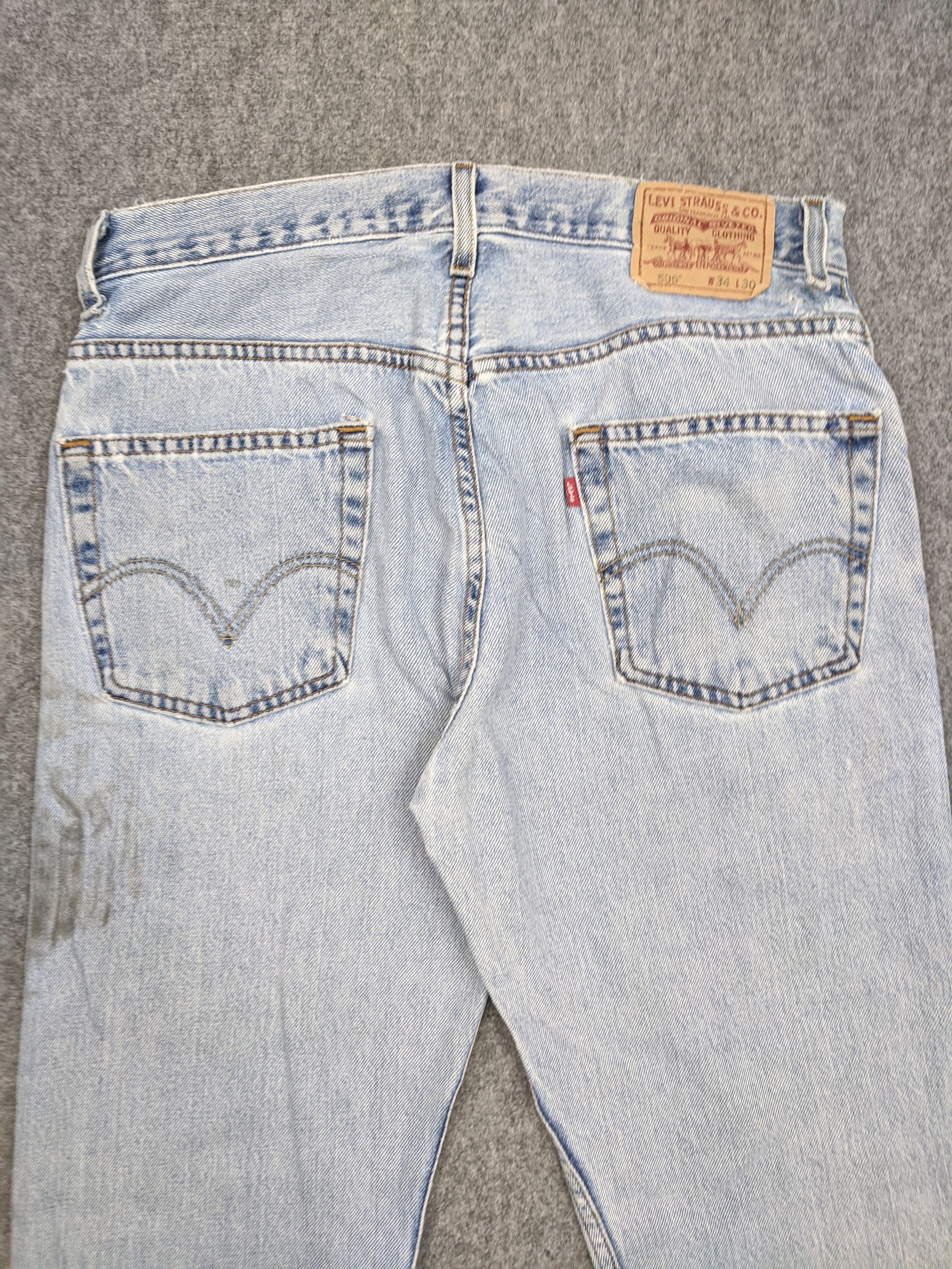 Vintage Levis 505 Light Wash Jeans 34x28 DP0619