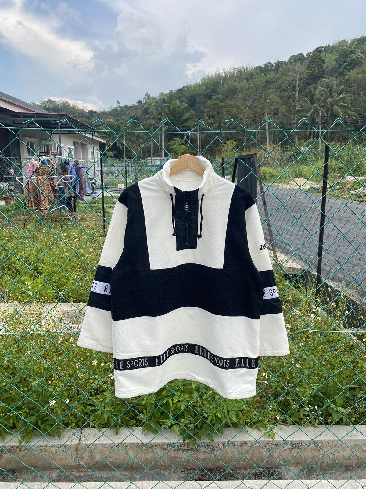 Japanese Brand Vintage Elle Sport Spellout Half Zipper Fleece Size US M / EU 48-50 / 2 - 1 Thumbnail