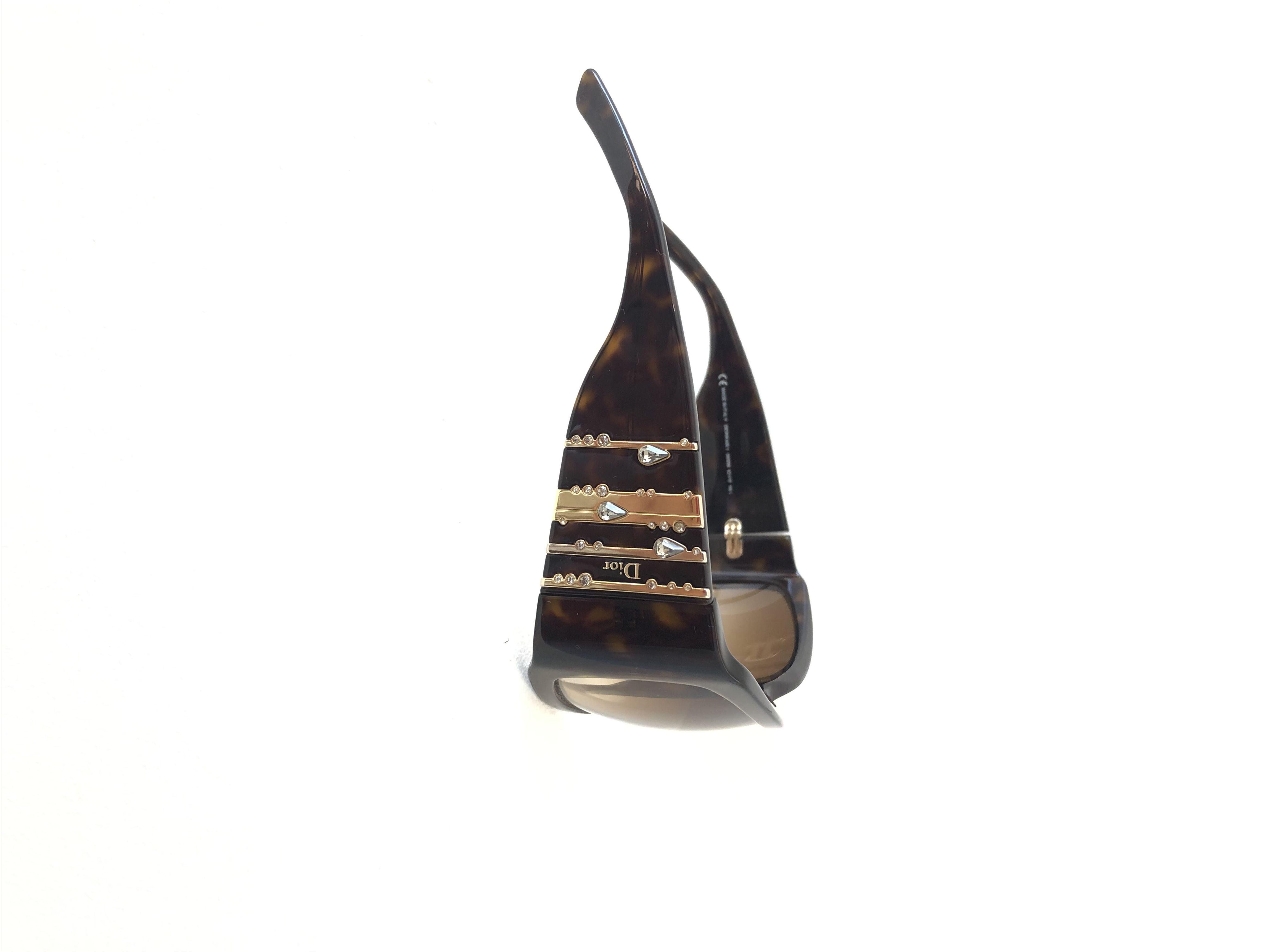 Dior Dior Rain 1 Swarovski Crystal Sunglasses Size ONE SIZE - 4 Thumbnail