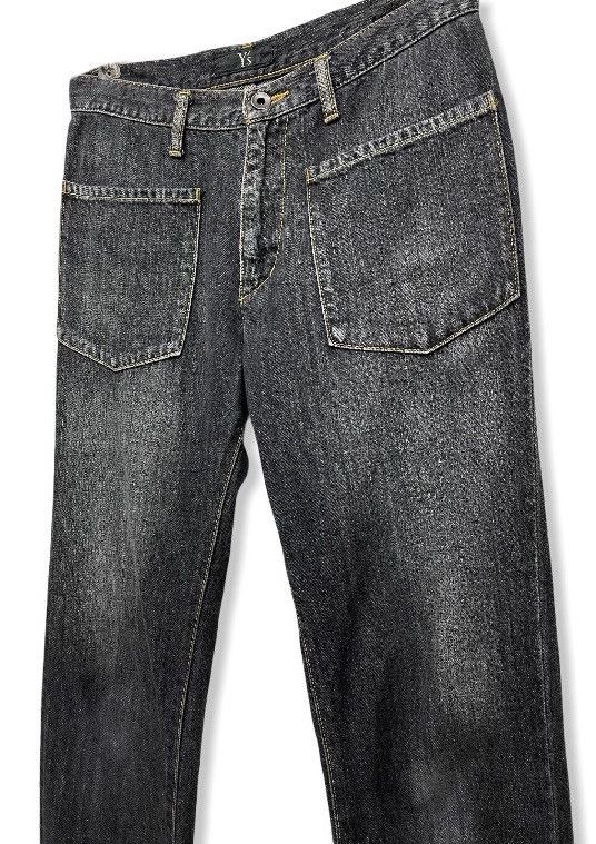 Yohji Yamamoto FIRE!!Vtg Y’S YAMAMOTO Japan Designer Denim Bush Pants Size US 28 / EU 44 - 2 Thumbnail