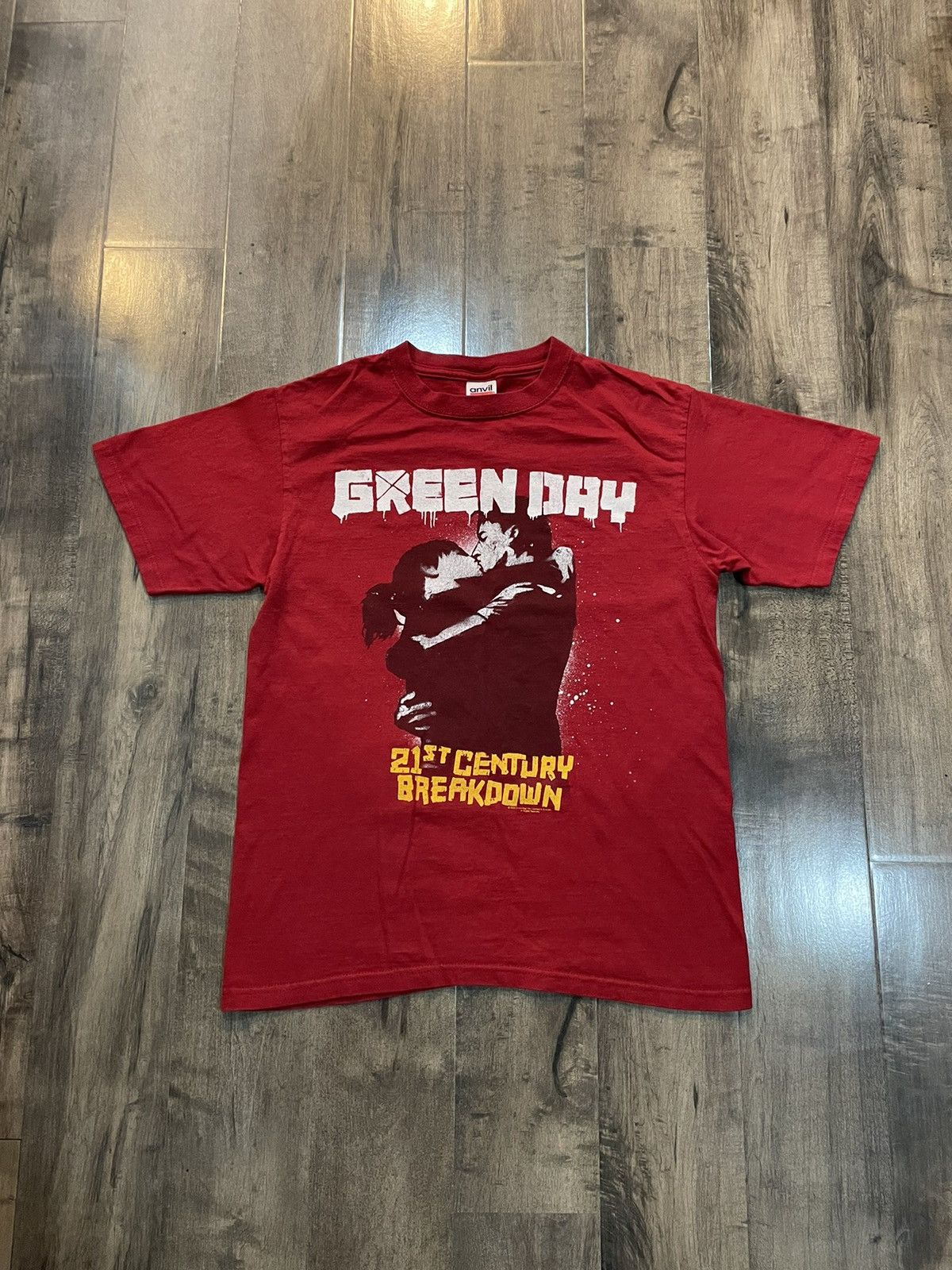 PACIFIC GREEN DAY Band T-shirt (Men's size S equivalent) unclear black type Vintage Second Hand