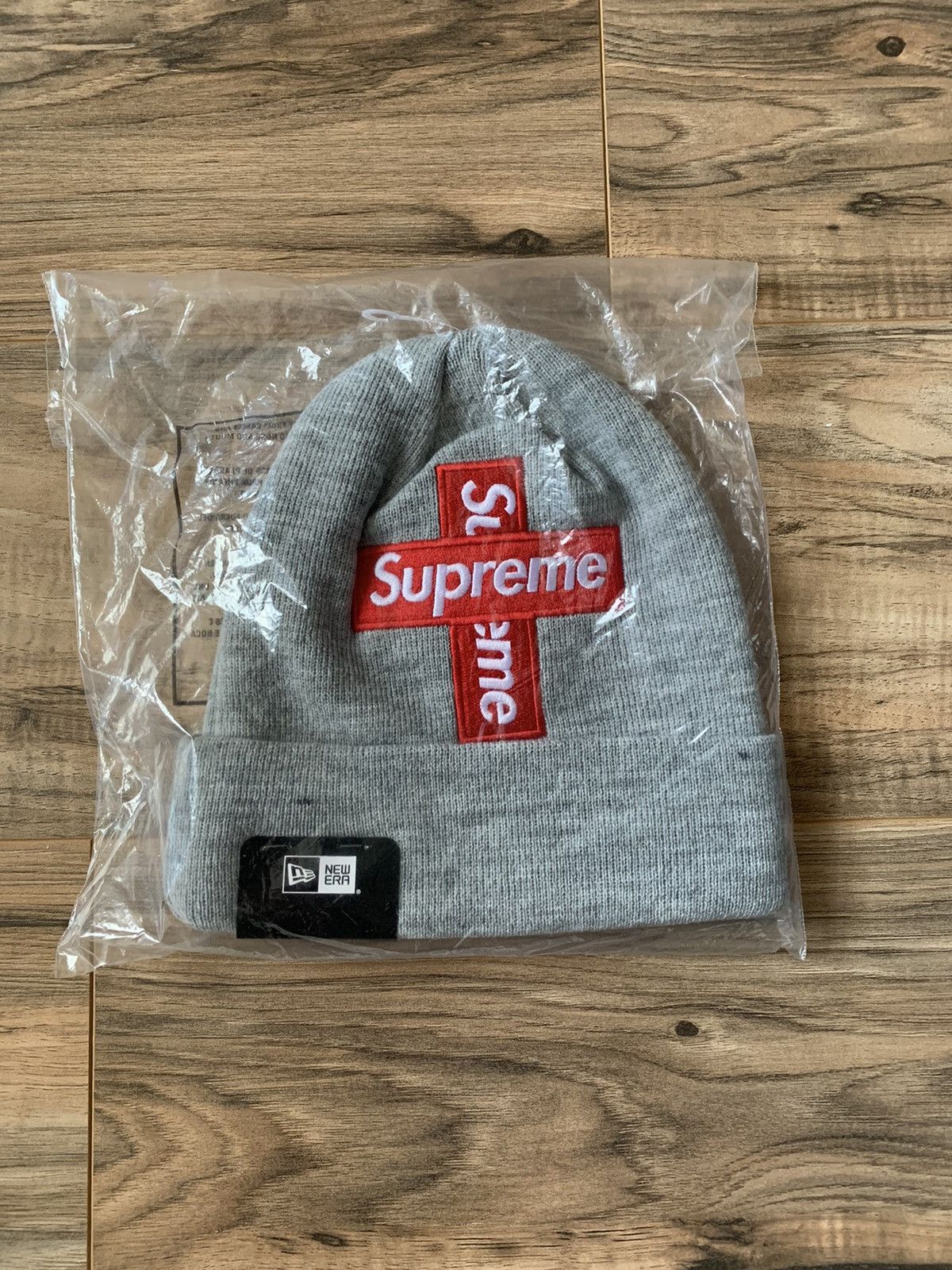 Supreme x New Era Cross Box Logo Beanie 'Black' | Men's Size Onesize