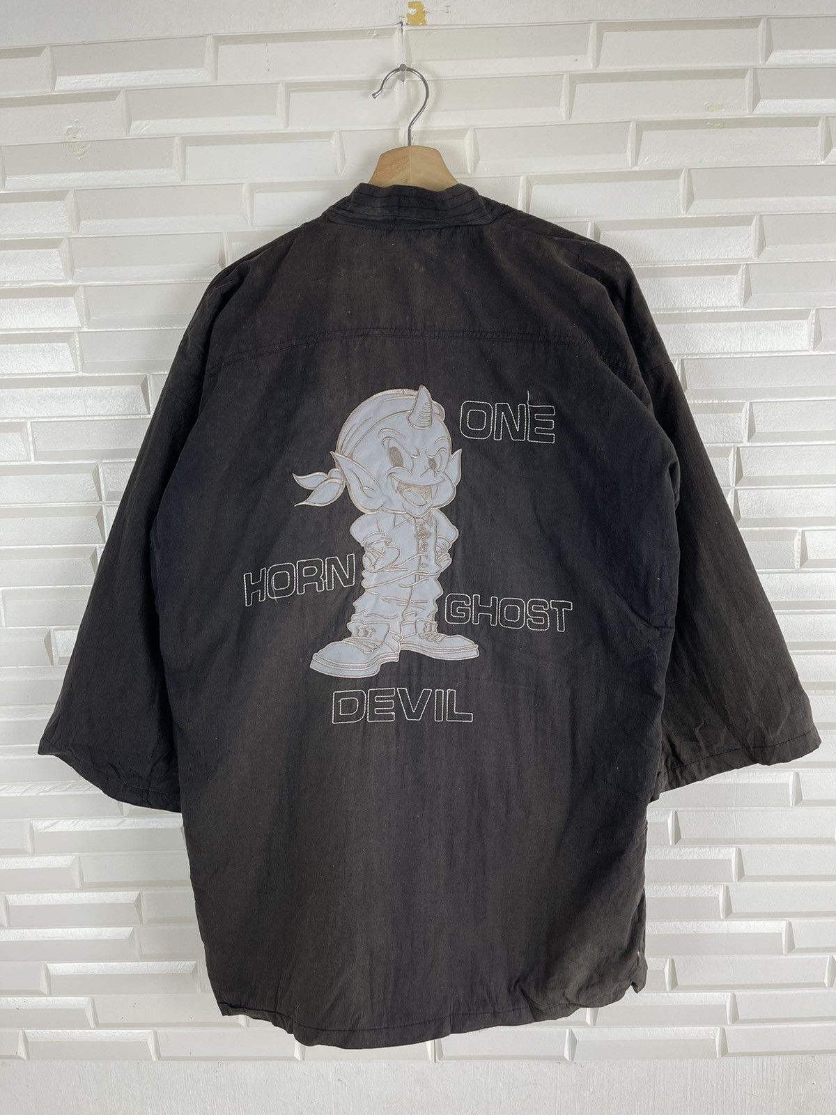 Designer × Devilock × Vintage Vintage One Horn Ghost Devil Kimono Hanten Size US L / EU 52-54 / 3 - 2 Thumbnail