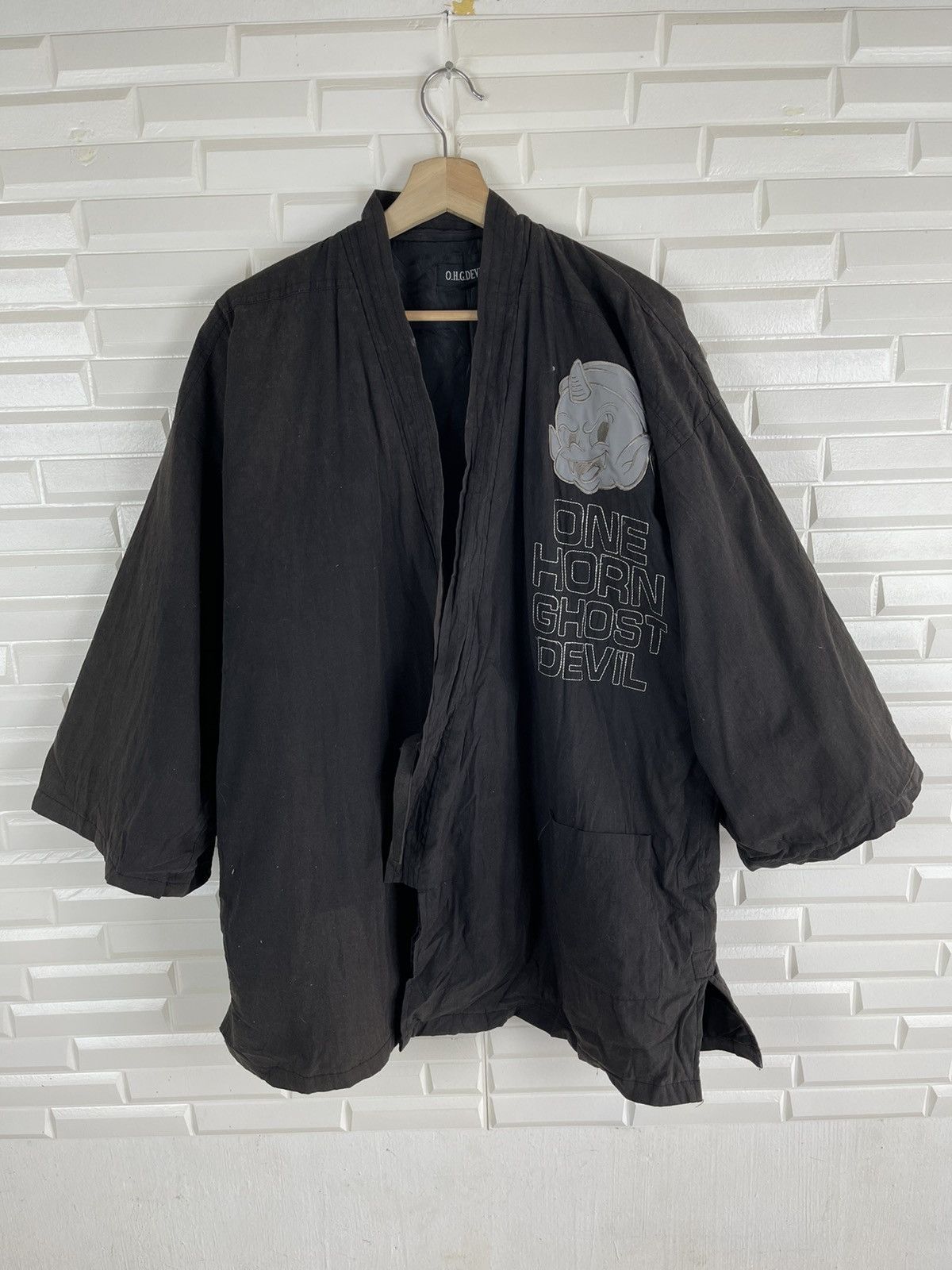 Designer × Devilock × Vintage Vintage One Horn Ghost Devil Kimono Hanten Size US L / EU 52-54 / 3 - 1 Thumbnail