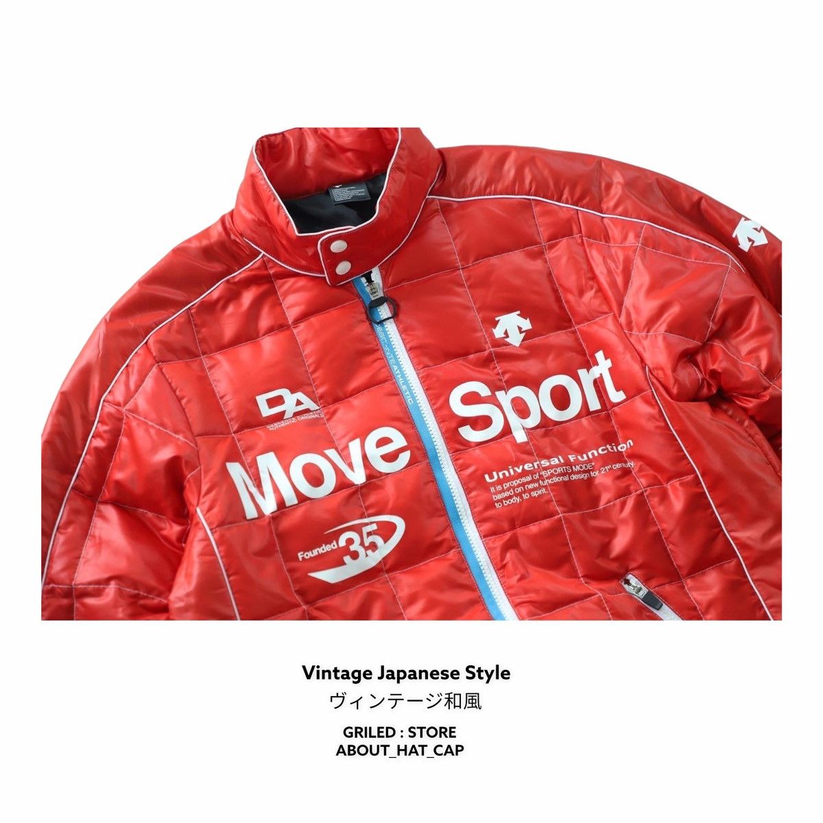 image of Descente Puffer Jacket in Red, Women's (Size Small)