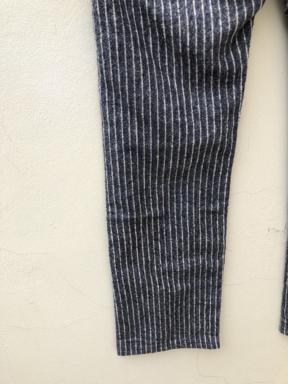Vintage TMT Classic Japan Cinch Back Striped Trouser Pant Size US 32 / EU 48 - 9 Thumbnail