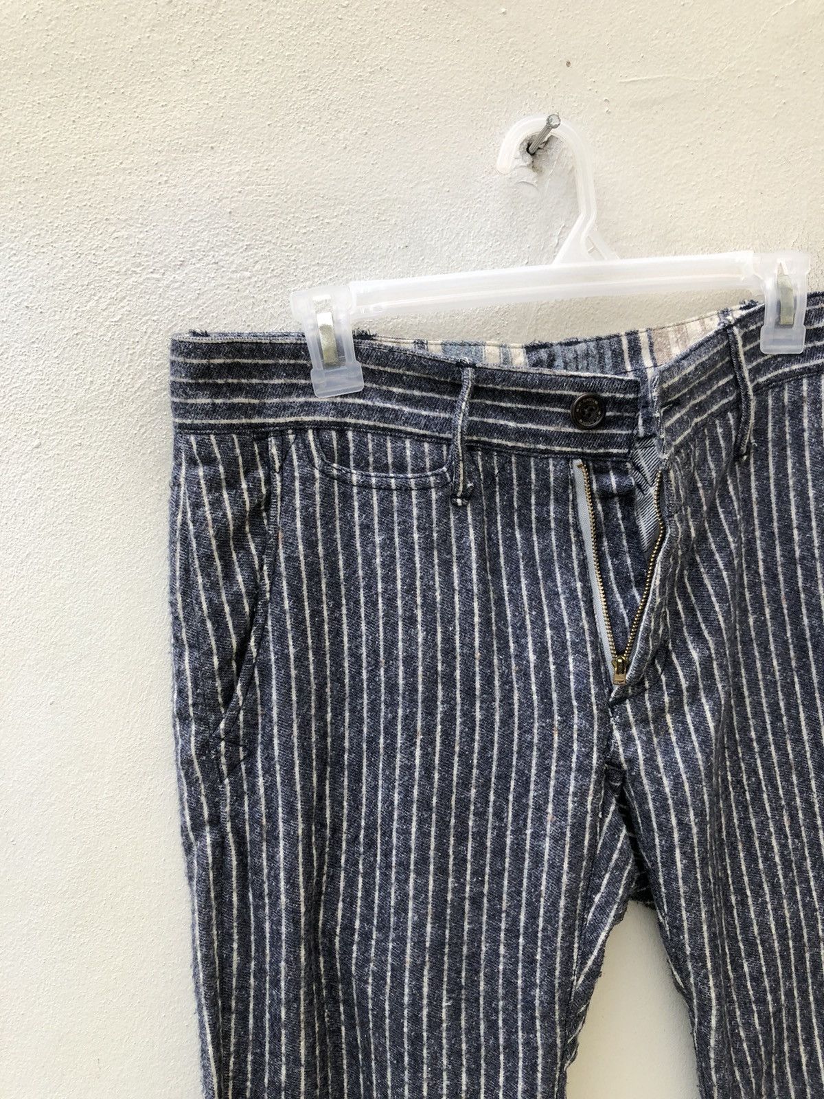 Vintage TMT Classic Japan Cinch Back Striped Trouser Pant Size US 32 / EU 48 - 19 Thumbnail