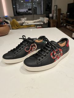 Gucci black best sale snake shoes