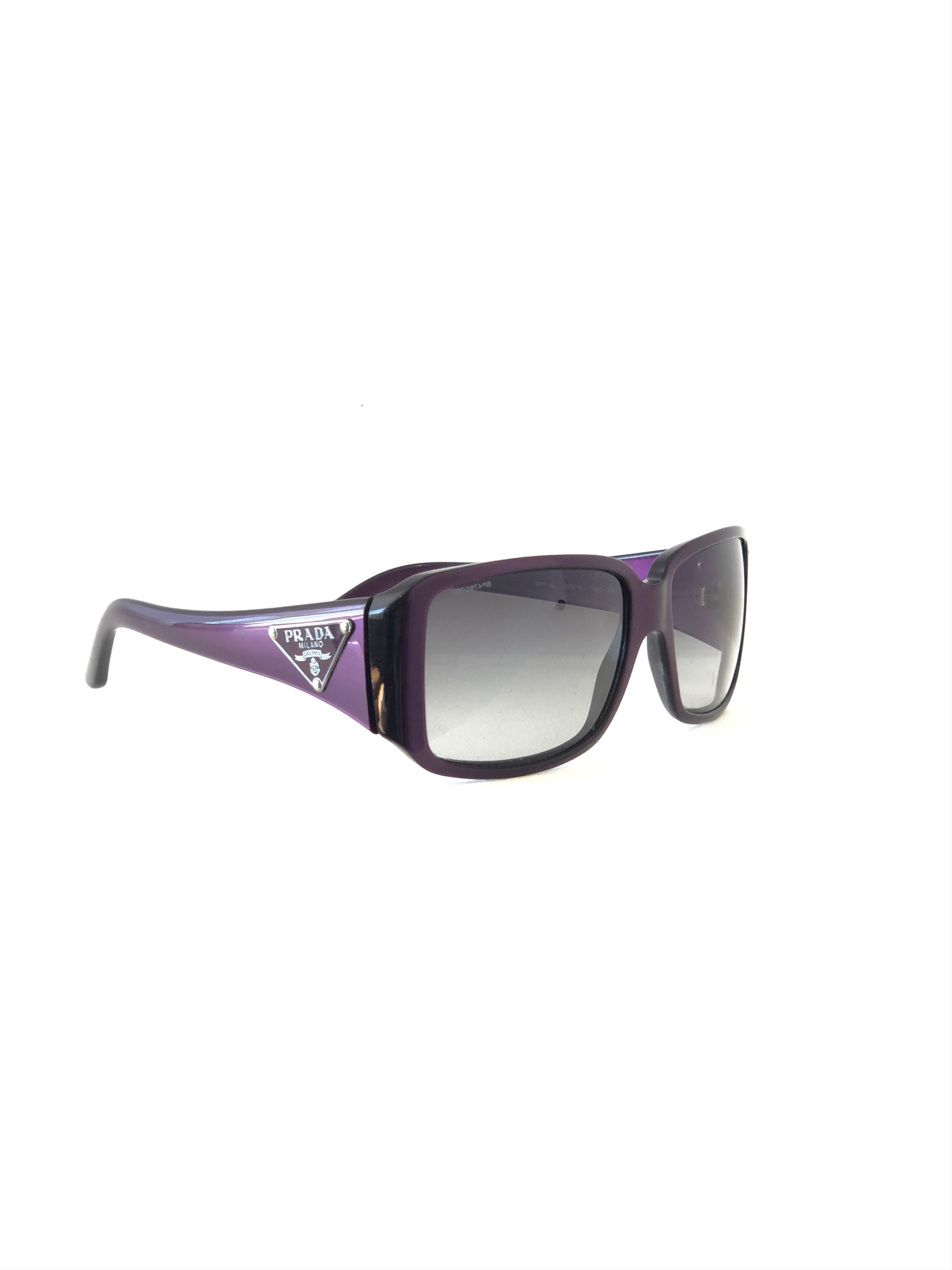 image of Prada Triangle Logo Purple Vintage Sunglasses Spr 16L, Men's