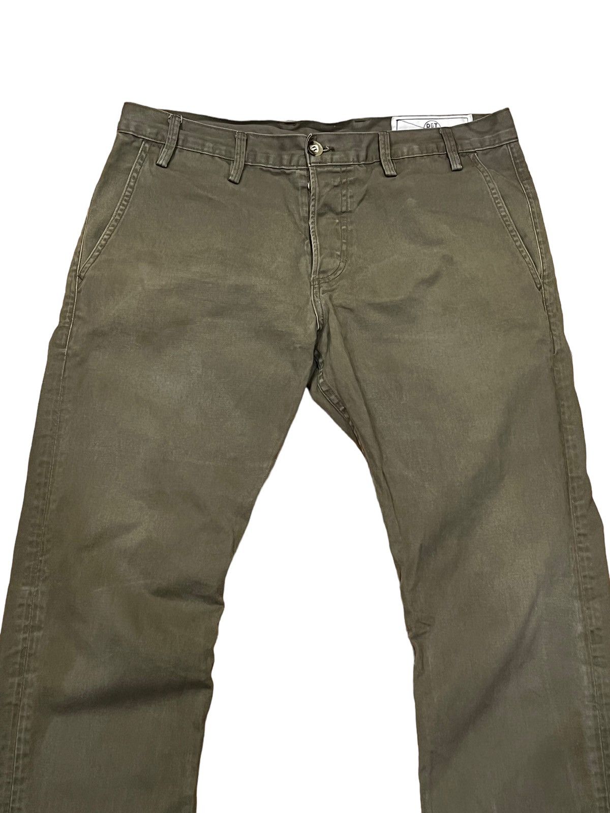 Rogue Territory Rogue Territory Mens Dull Brown Slim Taper Pants Size US 34 / EU 50 - 2 Thumbnail