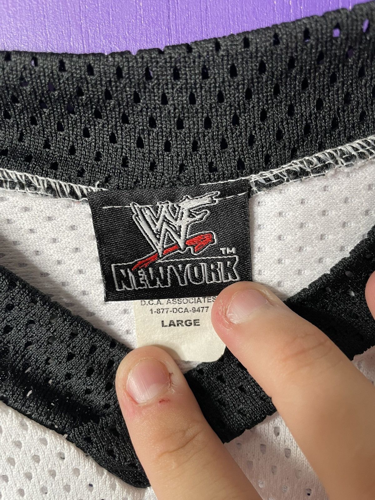 Vintage × WWF Vintage 90s WWF New York hockey jersey Size US XL / EU 56 / 4 - 4 Thumbnail
