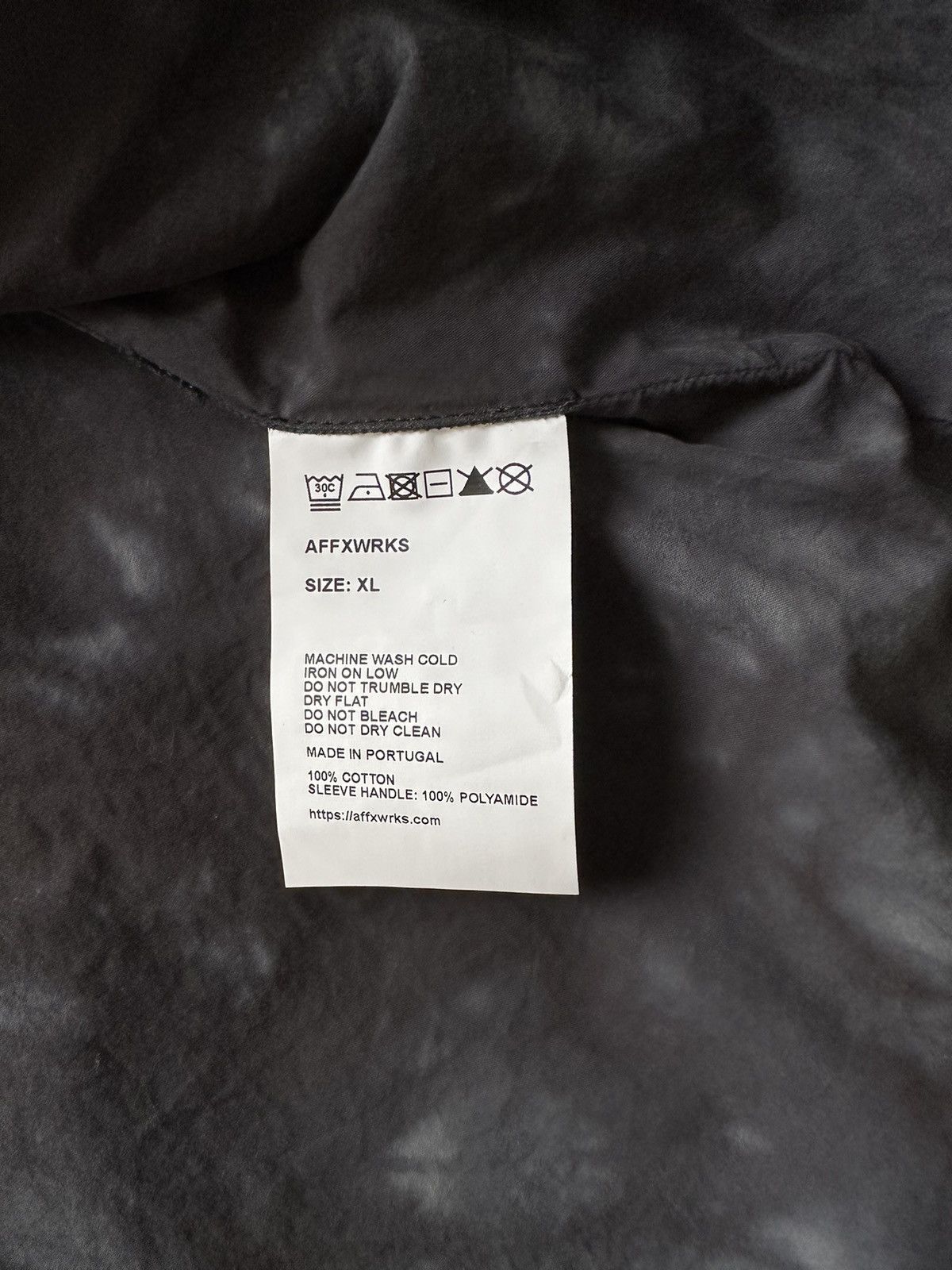 AFFXWRKS Affxwrks Corso Jacket Heavy Twill Stain Black Size US XL / EU 56 / 4 - 9 Thumbnail