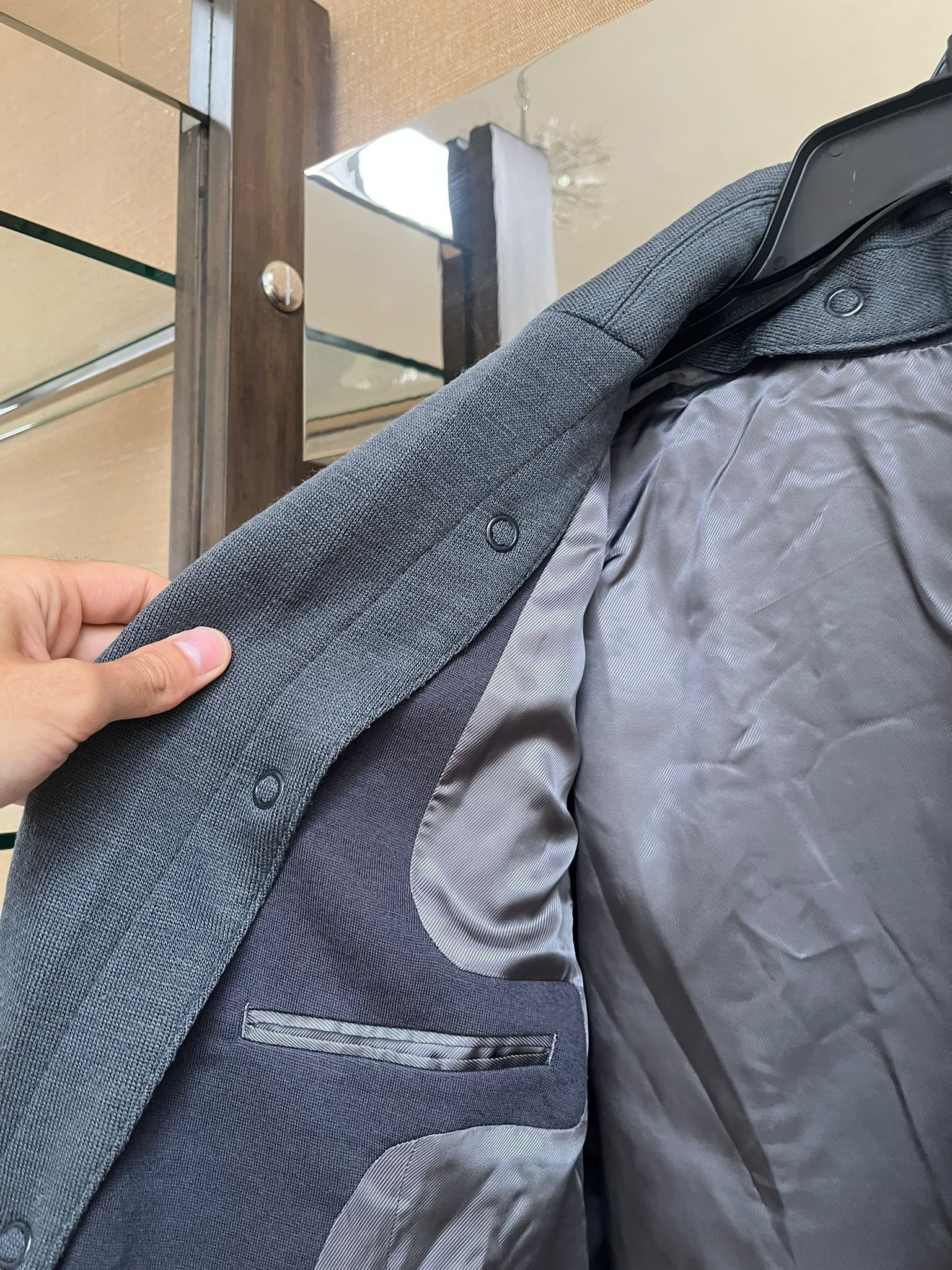 Undercover Contrast Coat in Blue Grey Size US M / EU 48-50 / 2 - 14 Thumbnail