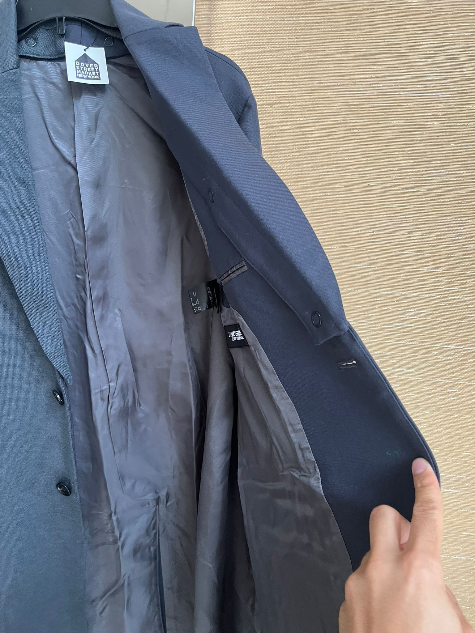 Undercover Contrast Coat in Blue Grey Size US M / EU 48-50 / 2 - 11 Thumbnail