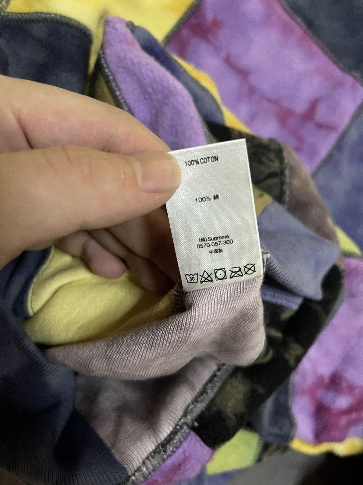 Supreme Supreme ss19 patchwork tie dye hoodie hooded sweatshirt Size US M / EU 48-50 / 2 - 6 Thumbnail