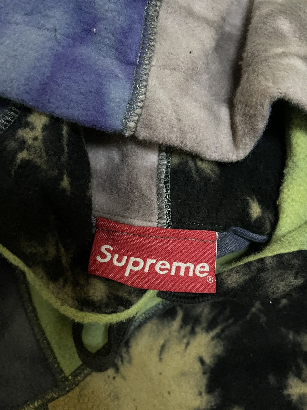 Supreme Supreme ss19 patchwork tie dye hoodie hooded sweatshirt Size US M / EU 48-50 / 2 - 7 Thumbnail