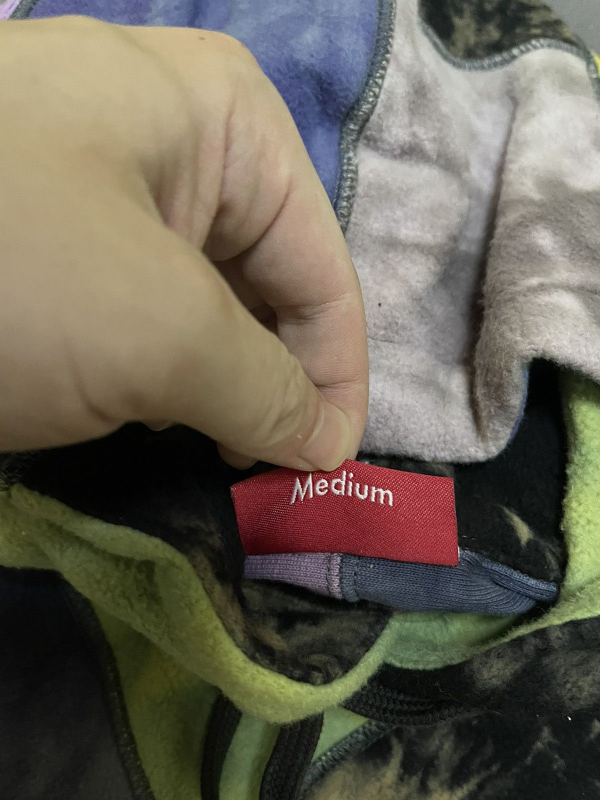 Supreme Supreme ss19 patchwork tie dye hoodie hooded sweatshirt Size US M / EU 48-50 / 2 - 8 Thumbnail