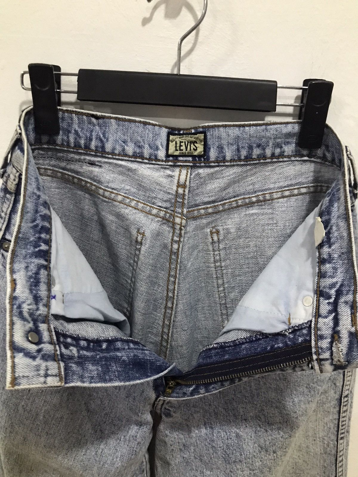 Levi's VTG LEVIS CAPITAL E asid wash denim jeans Size US 27 - 21 Thumbnail