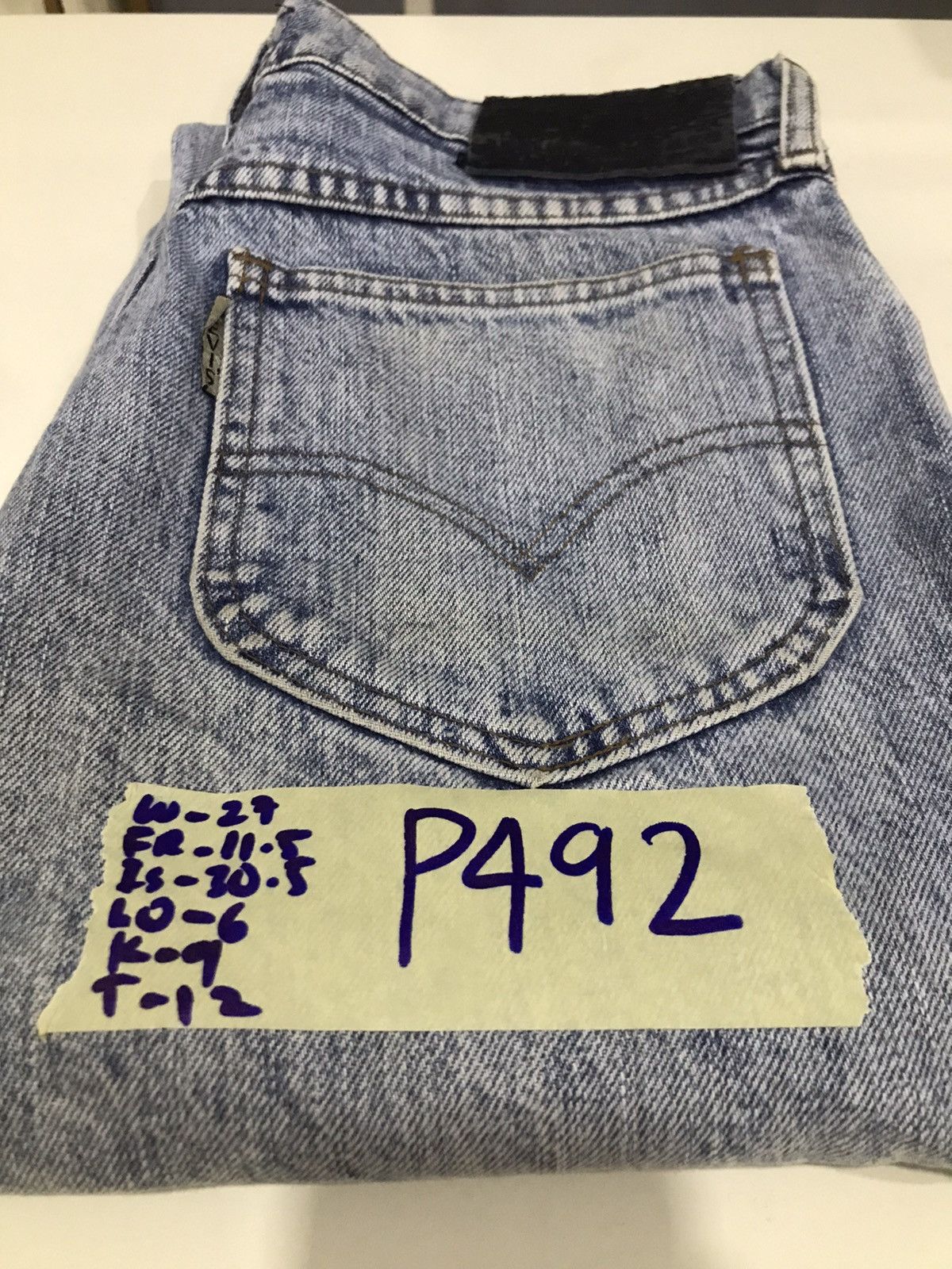 Levi's VTG LEVIS CAPITAL E asid wash denim jeans Size US 27 - 24 Thumbnail
