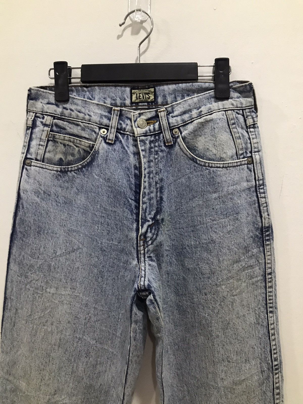 Levi's VTG LEVIS CAPITAL E asid wash denim jeans Size US 27 - 3 Thumbnail