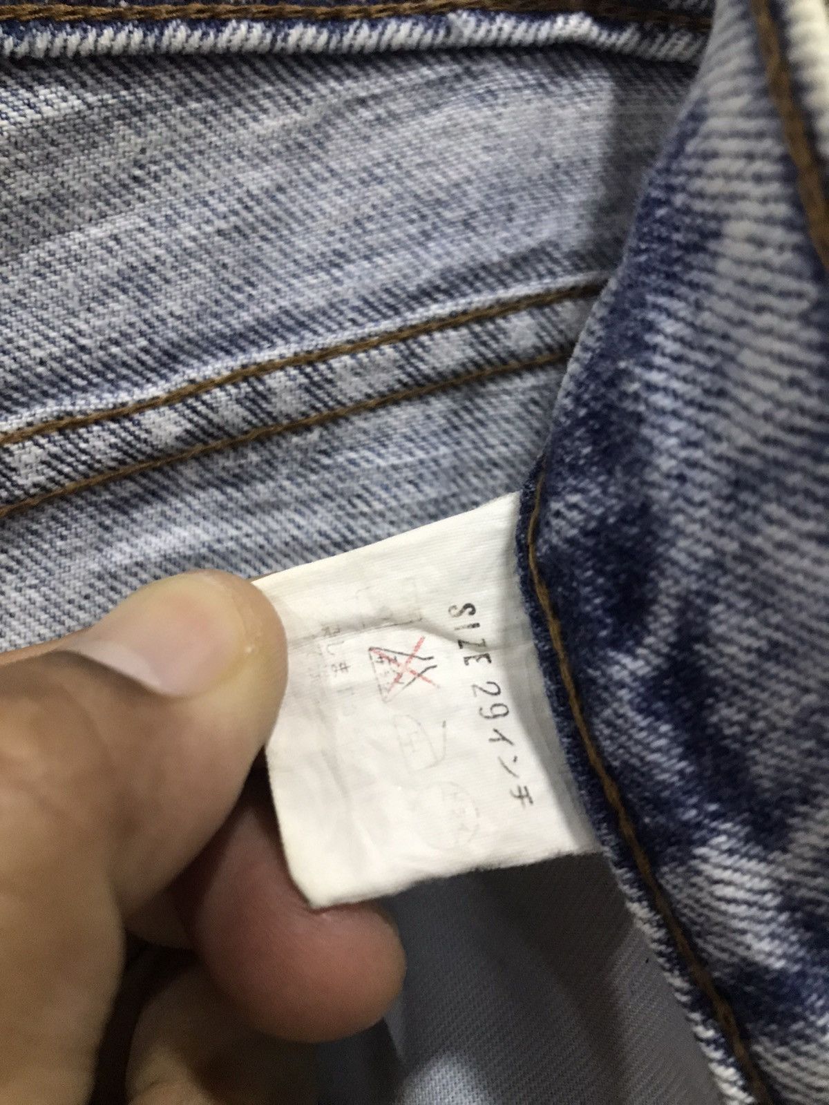 Levi's VTG LEVIS CAPITAL E asid wash denim jeans Size US 27 - 22 Thumbnail