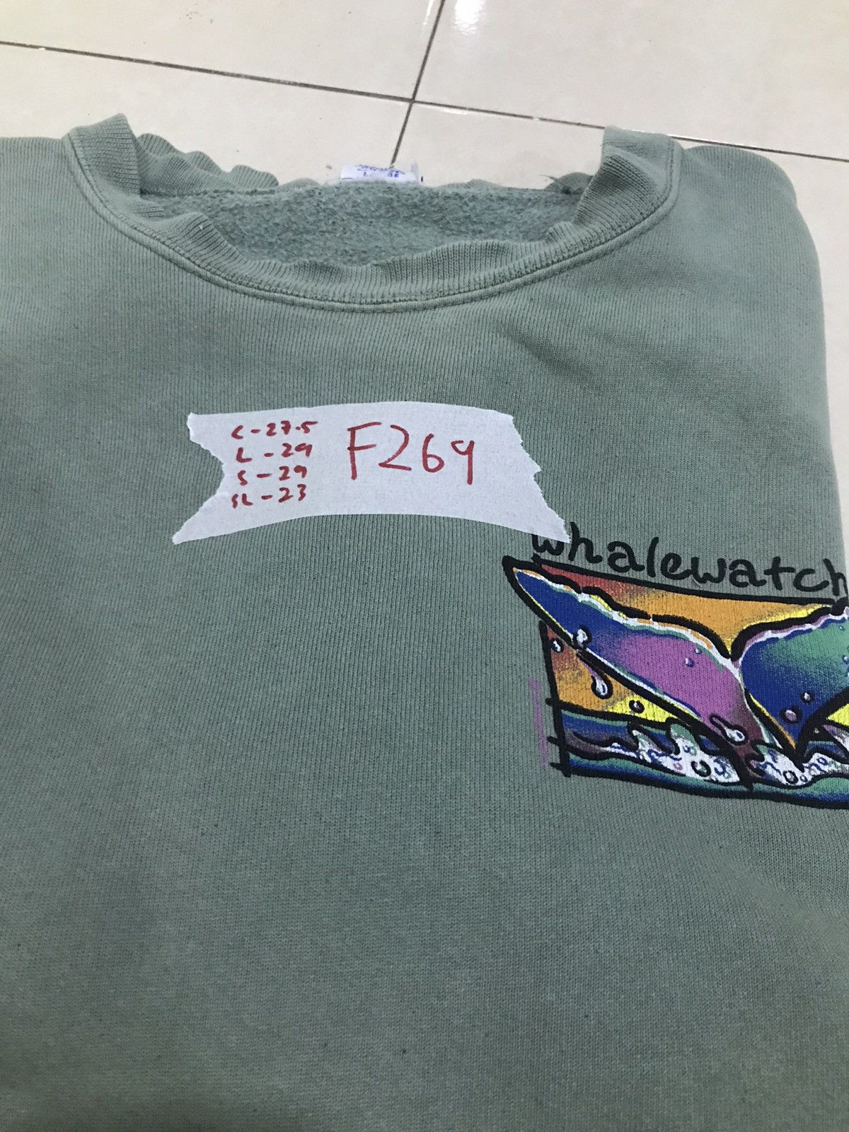 Other Vtg crazy shirt Whalewatch Sunfaded sweatshirt Size US XXL / EU 58 / 5 - 16 Thumbnail